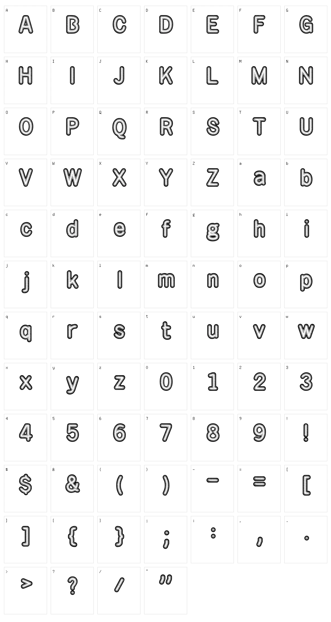 Rotondo Character Set