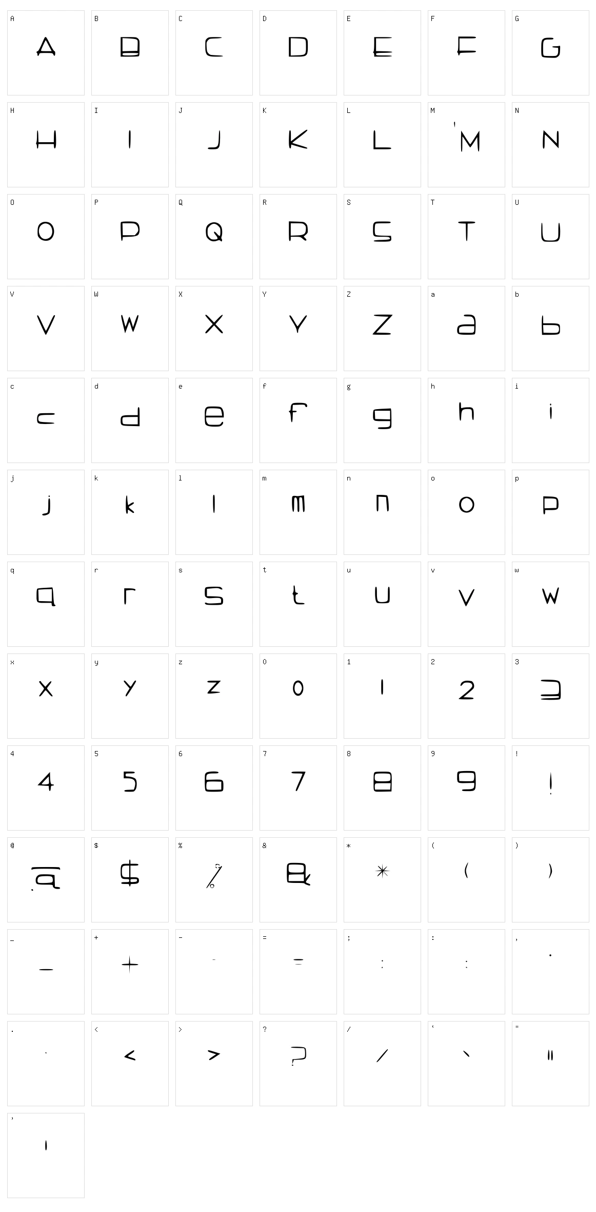 Rotund Character Set