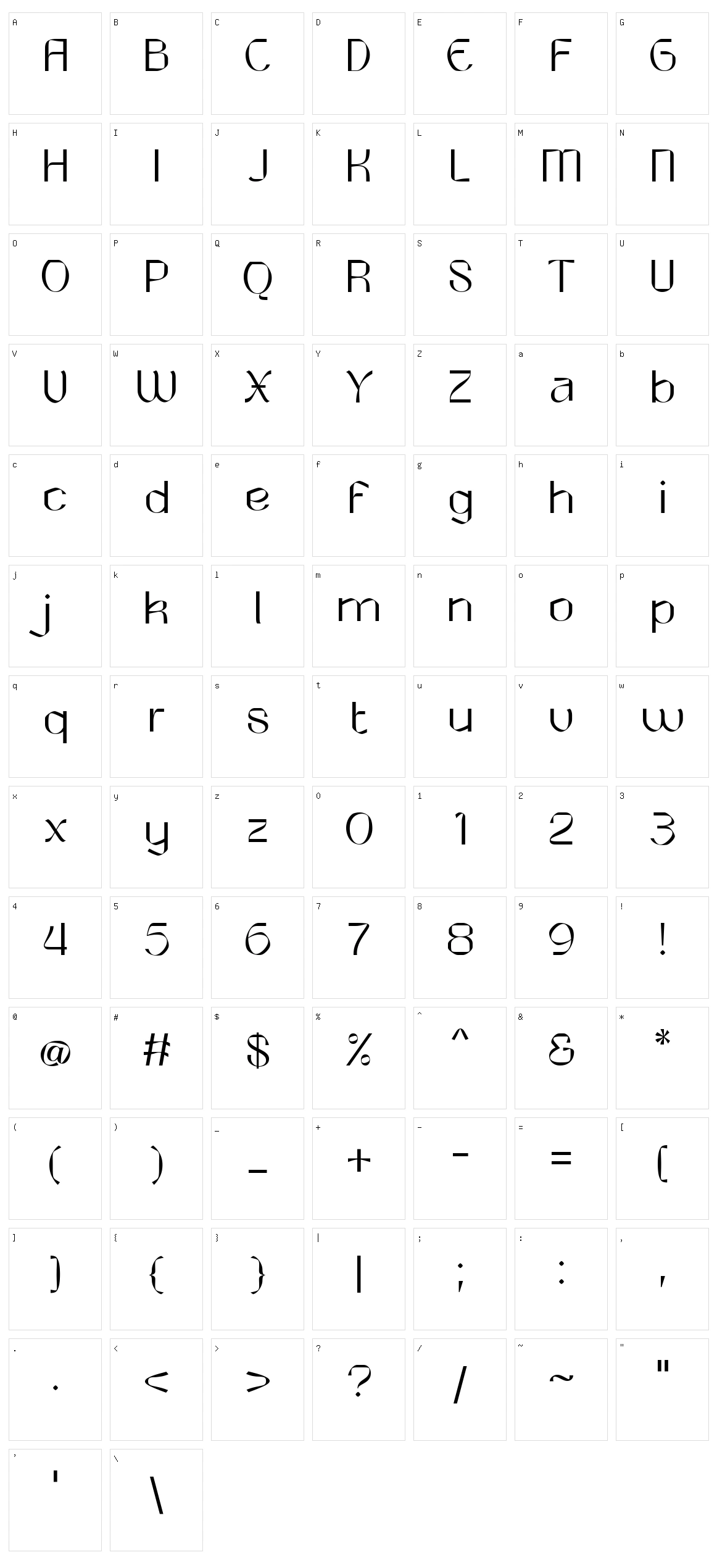 Round Saetan Character Set
