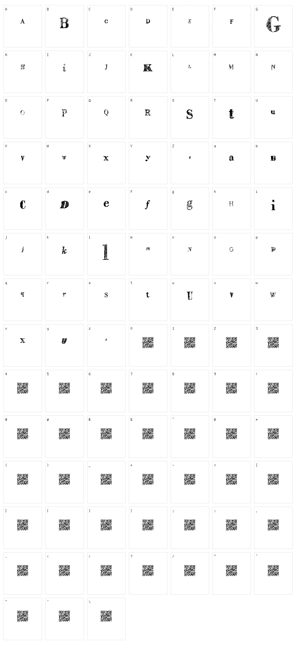 Sail Away Character Set