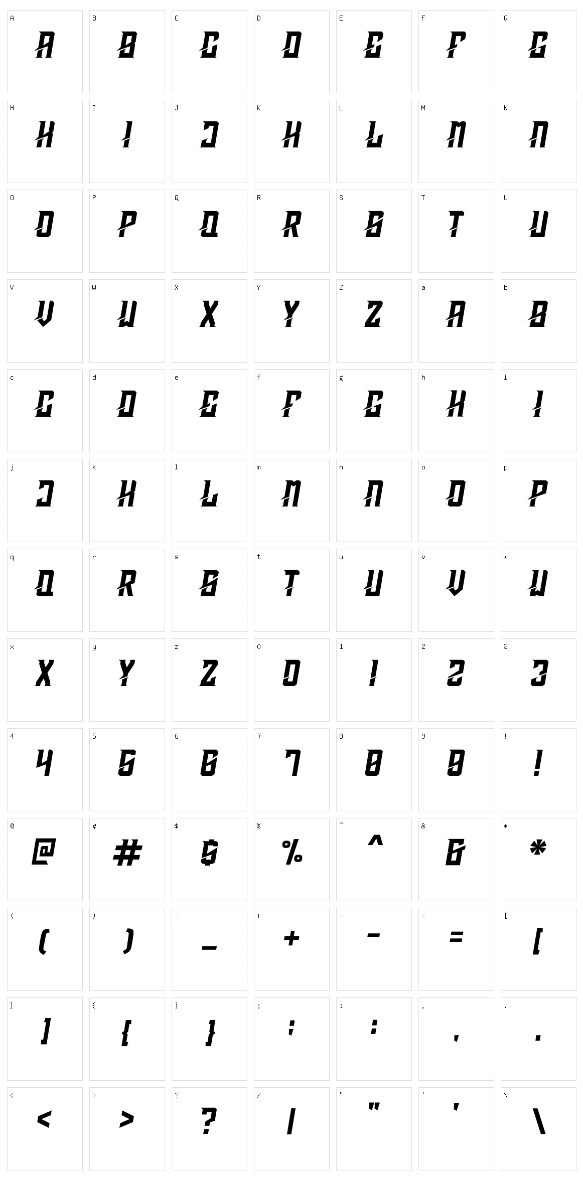 Samehada Character Set