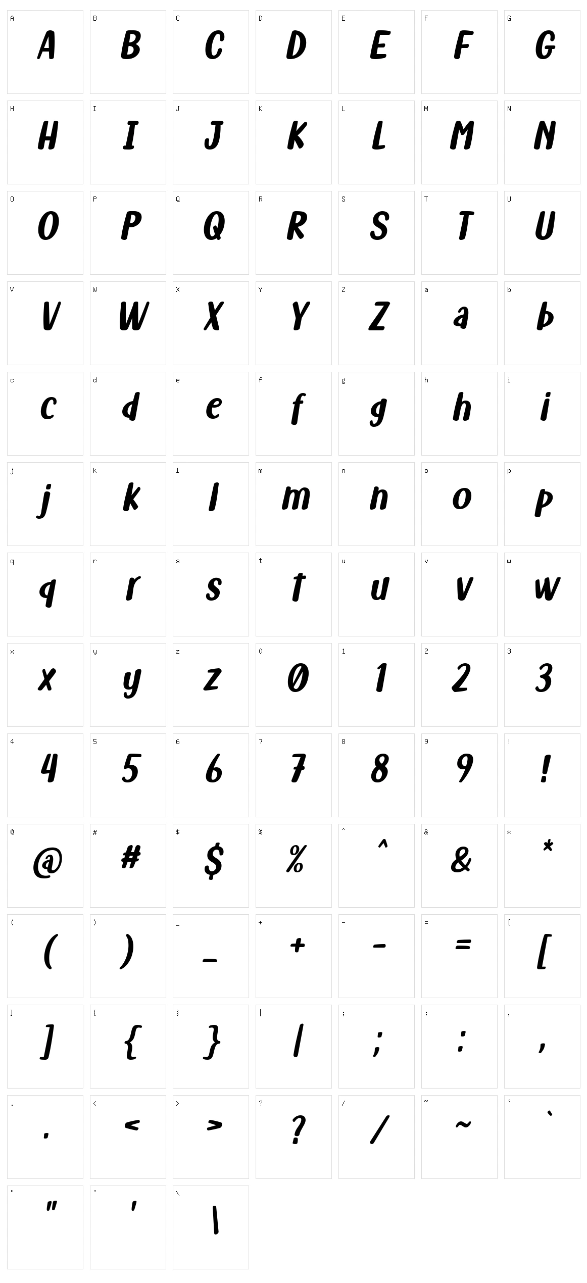 Fish Grill Character Set