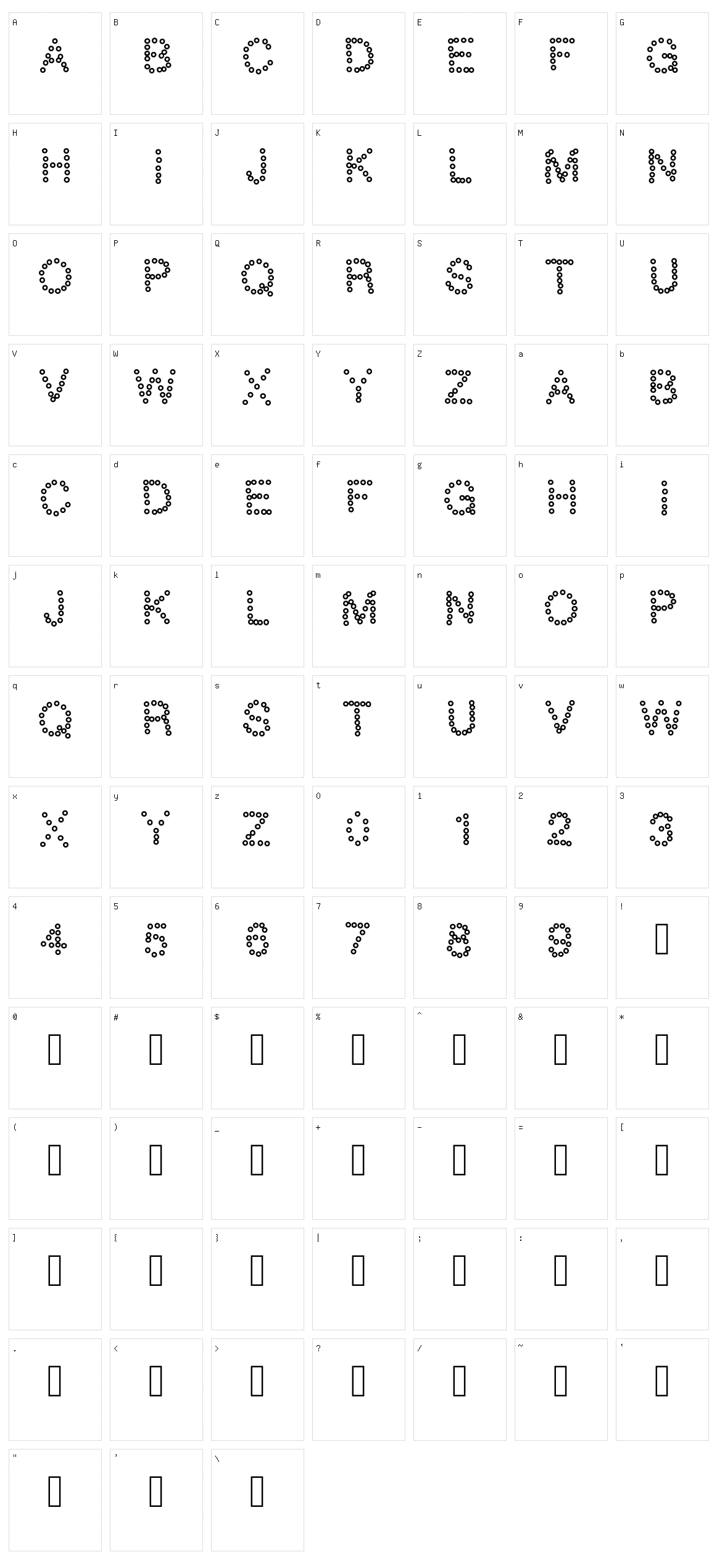School Character Set