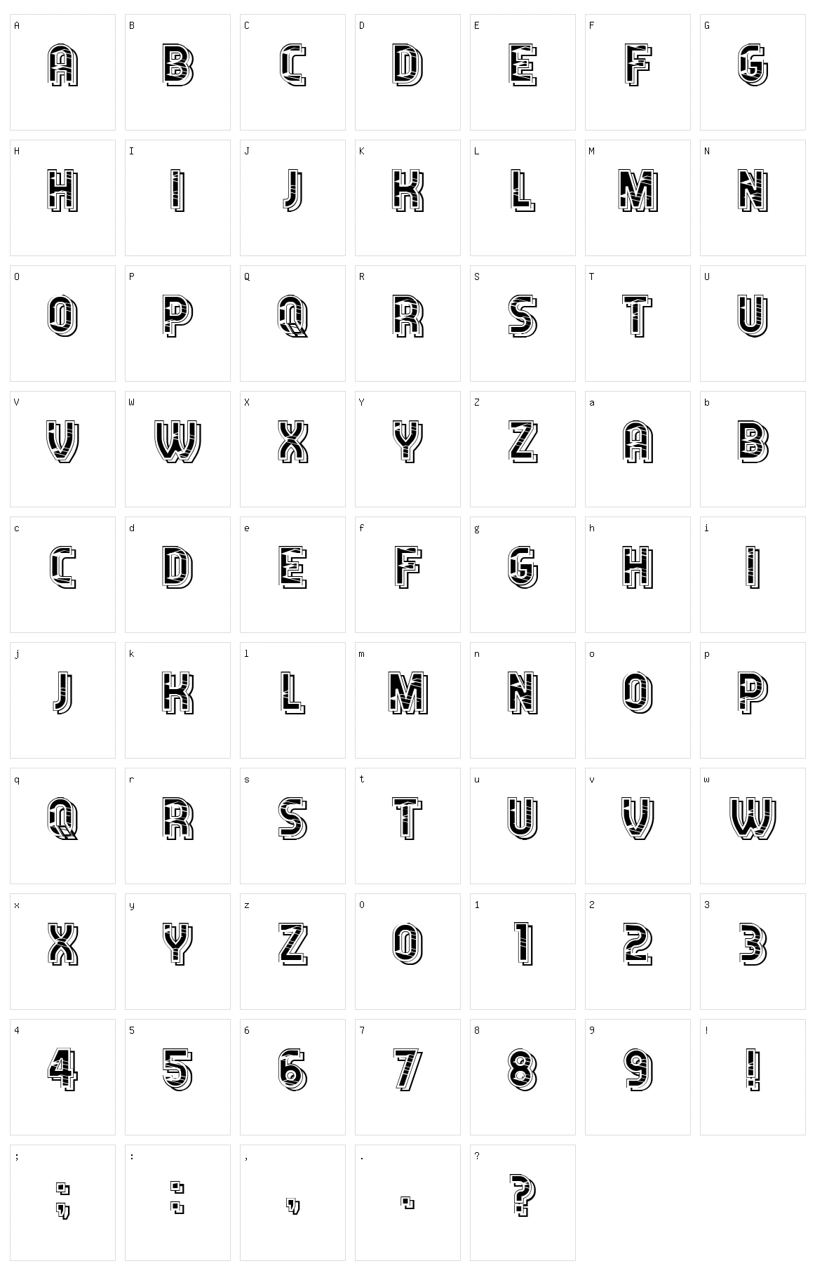 Scordia Character Set