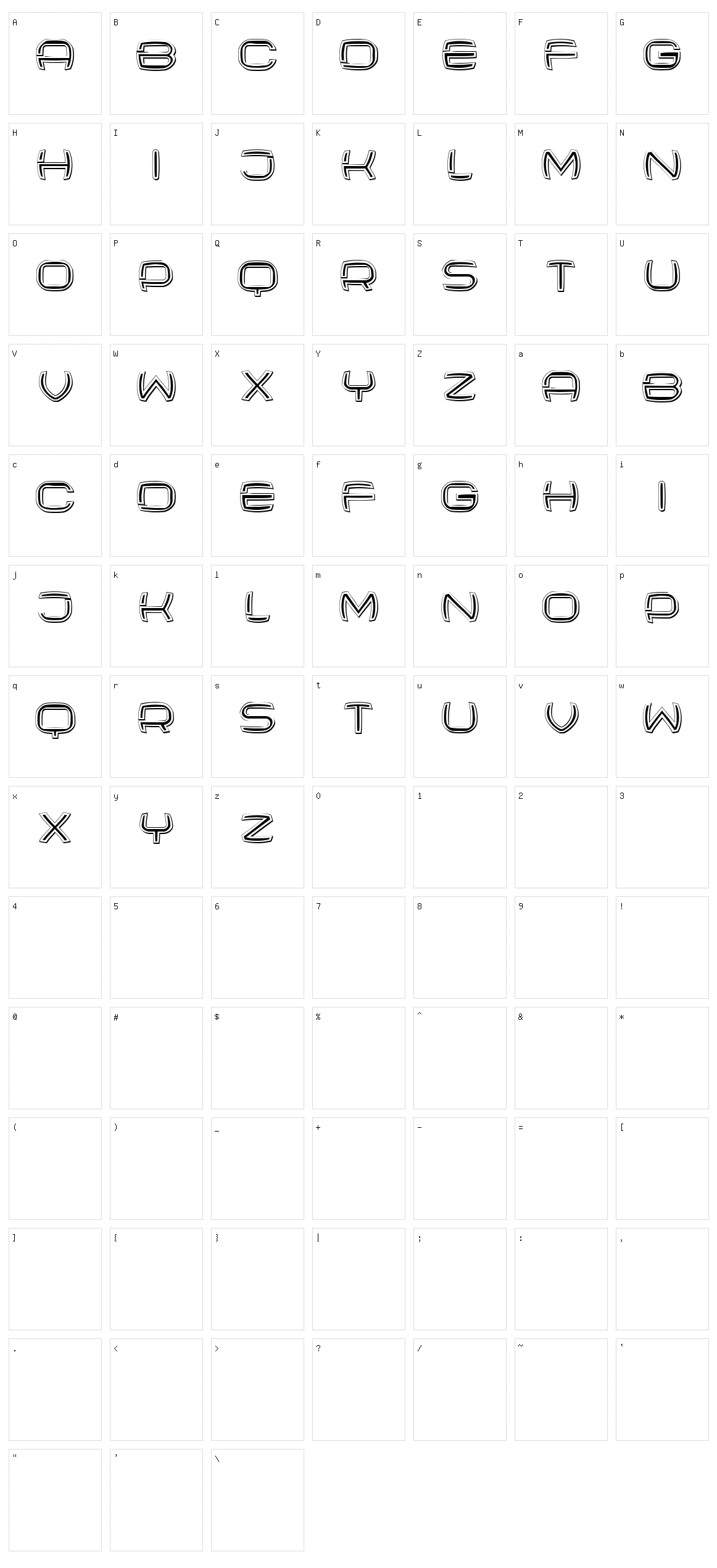Sculptor Character Set