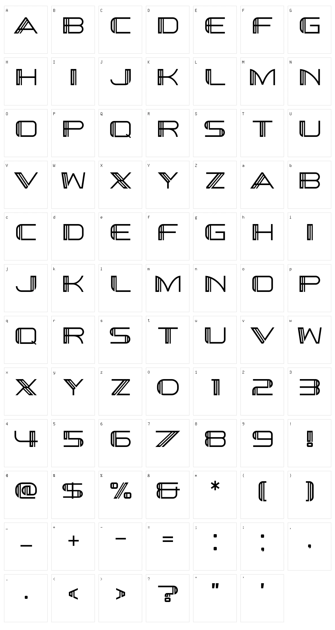 Scutum Character Set