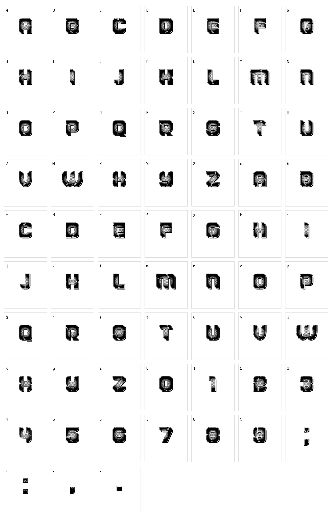 Seal Character Set
