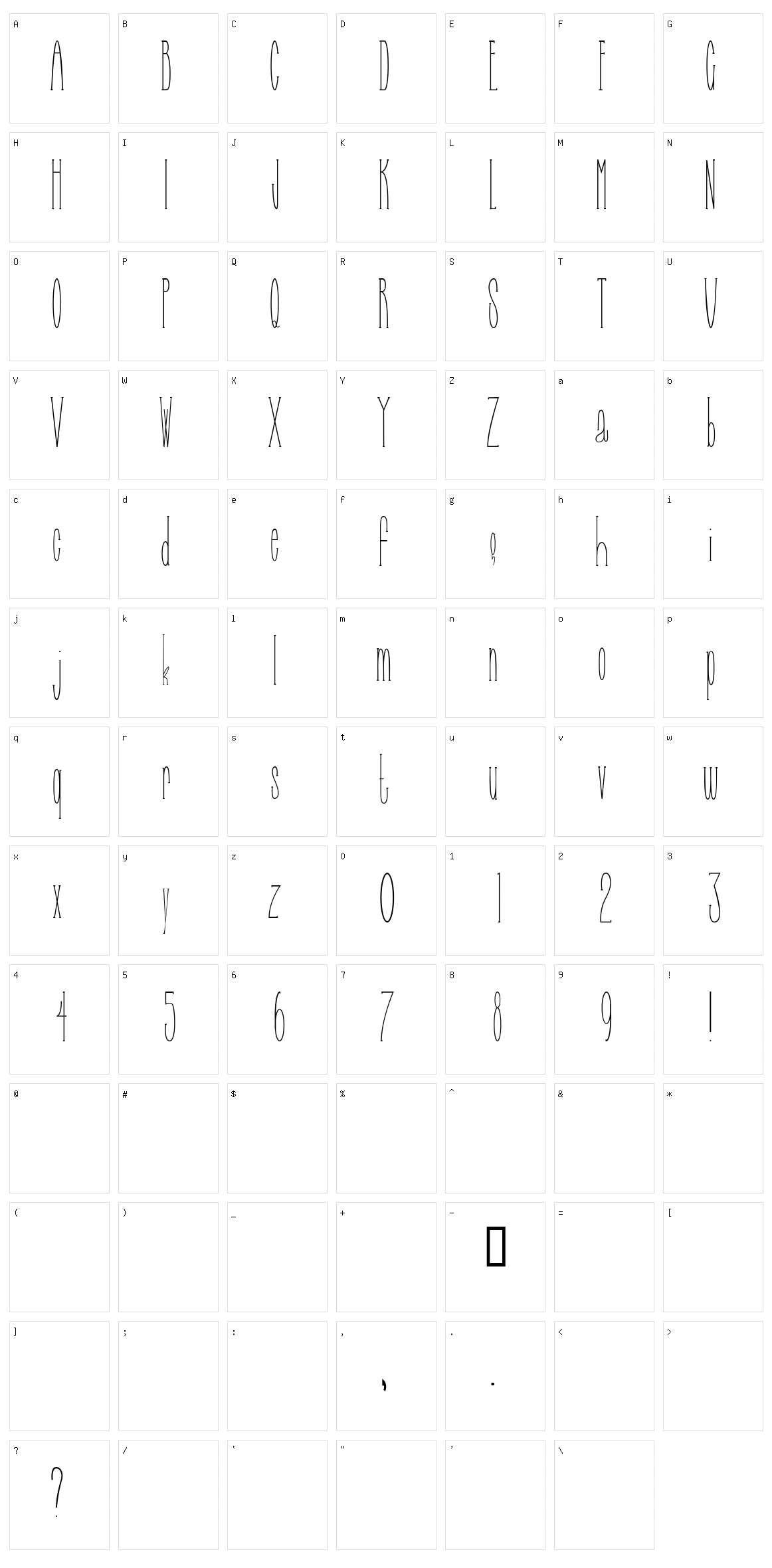 Selfish Bitch Character Set