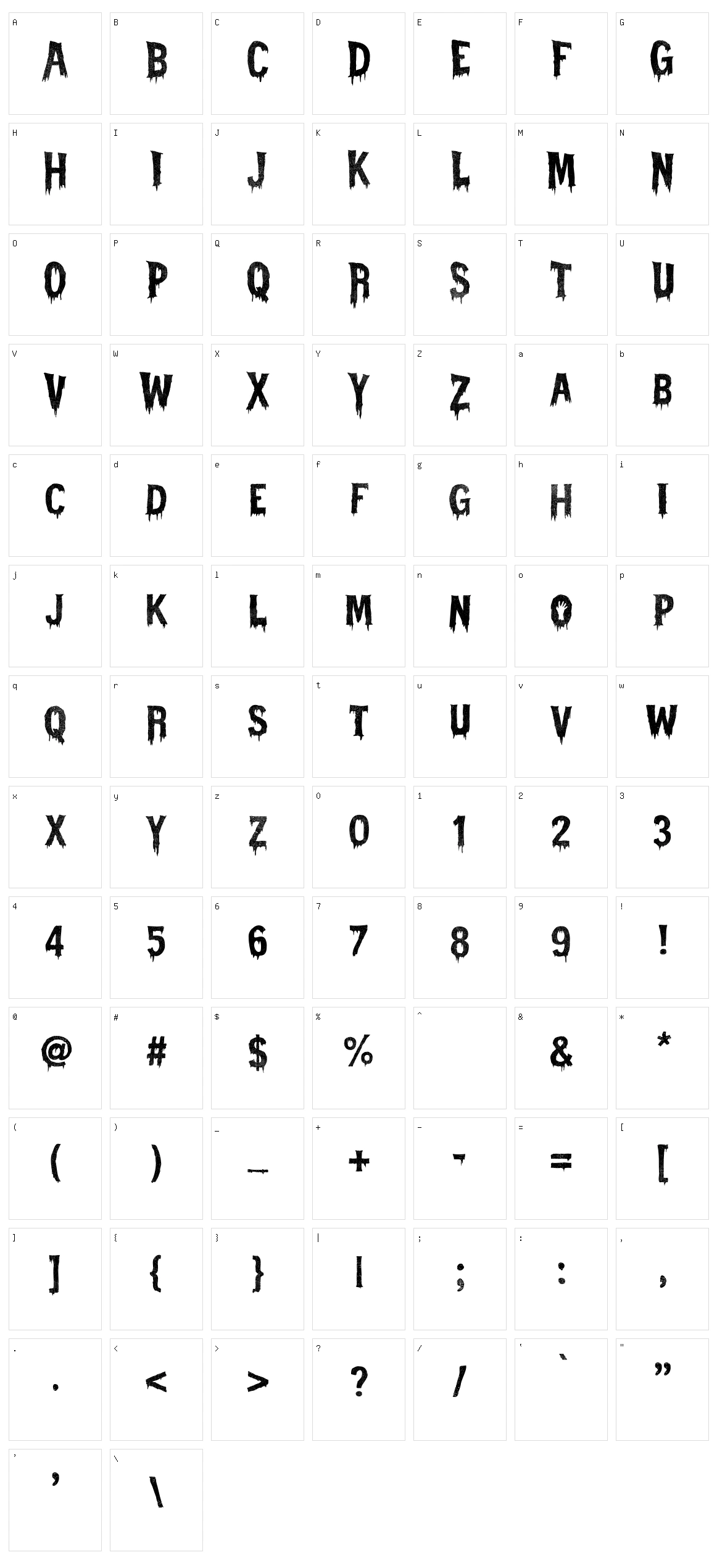 Halloweek Character Set