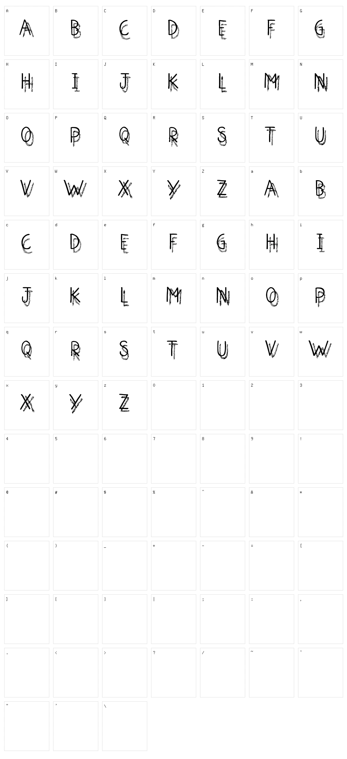 Shadow Jumper Character Set