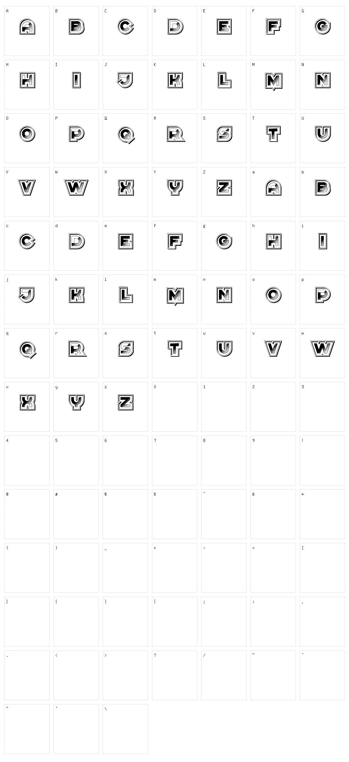 Shine Character Set