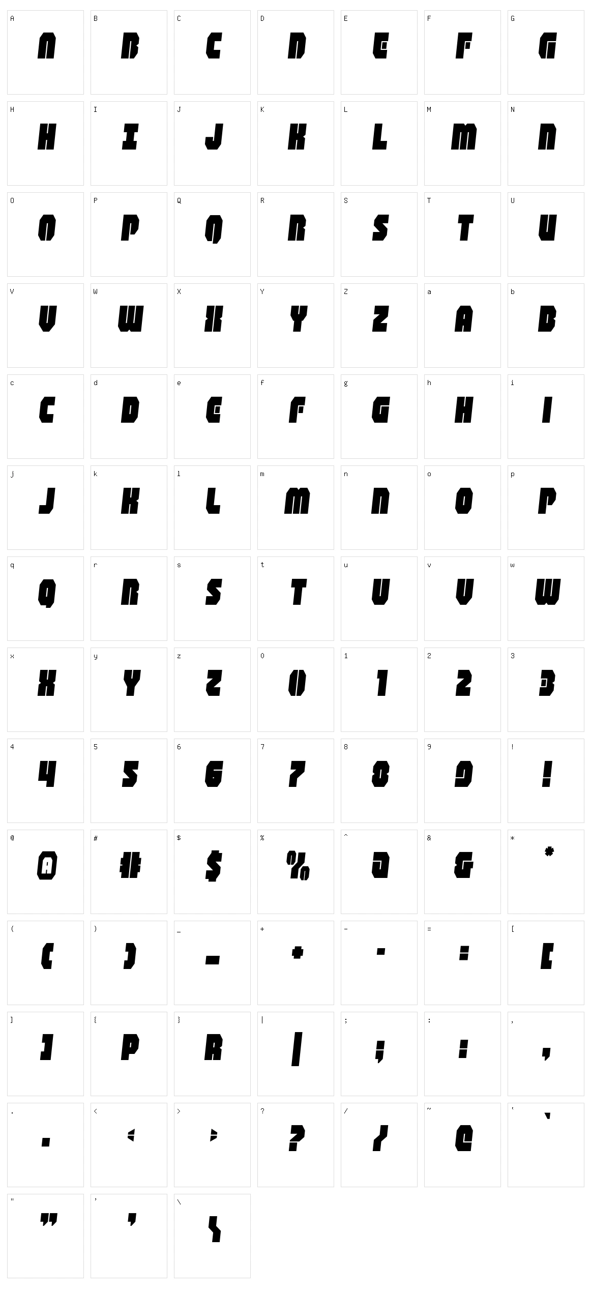 Shogunate Character Set