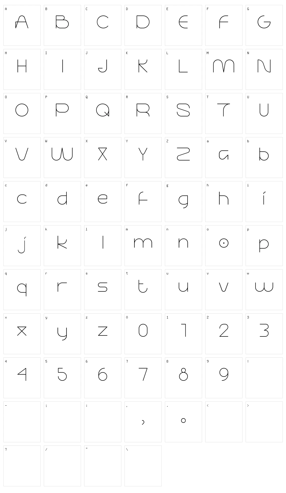 Sidiqie Character Set