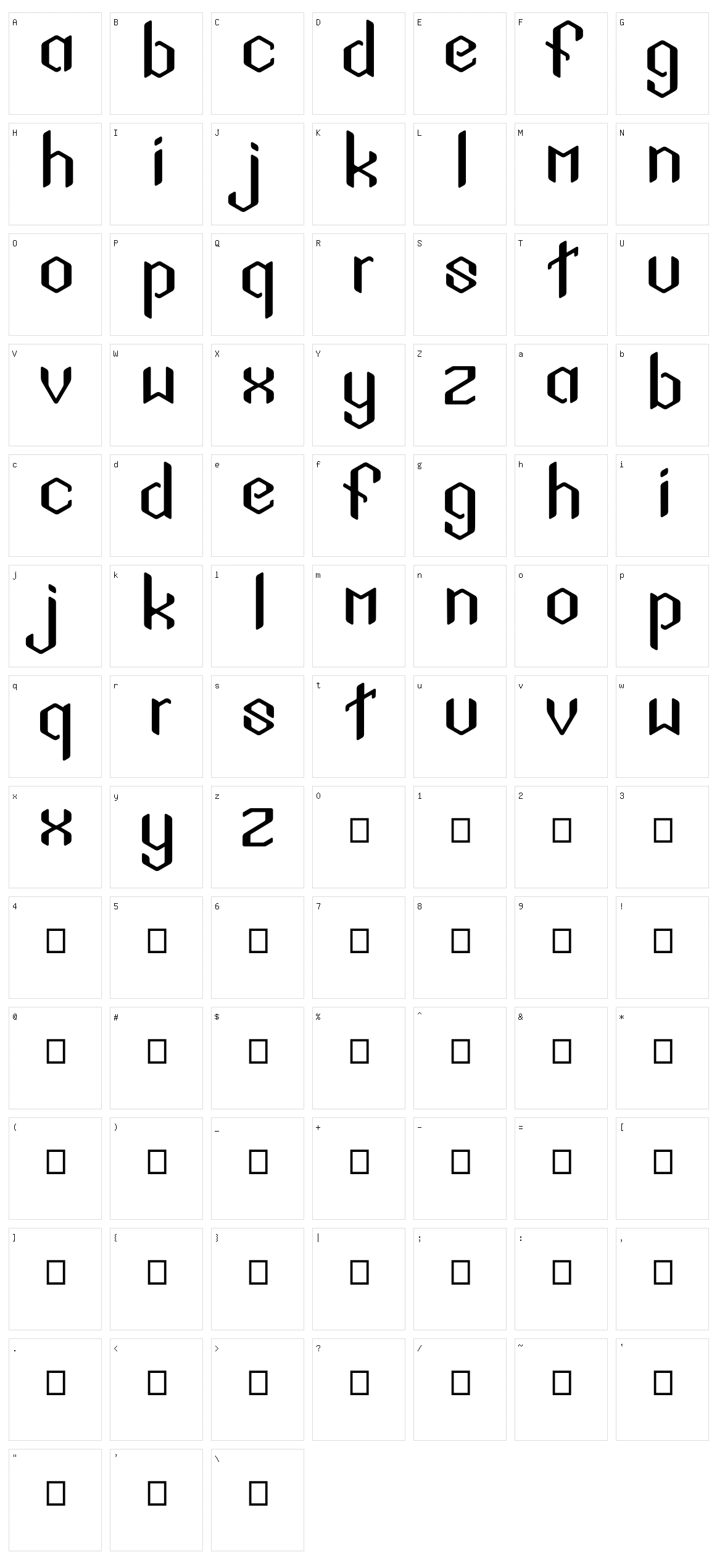 Sigil Sans Character Set