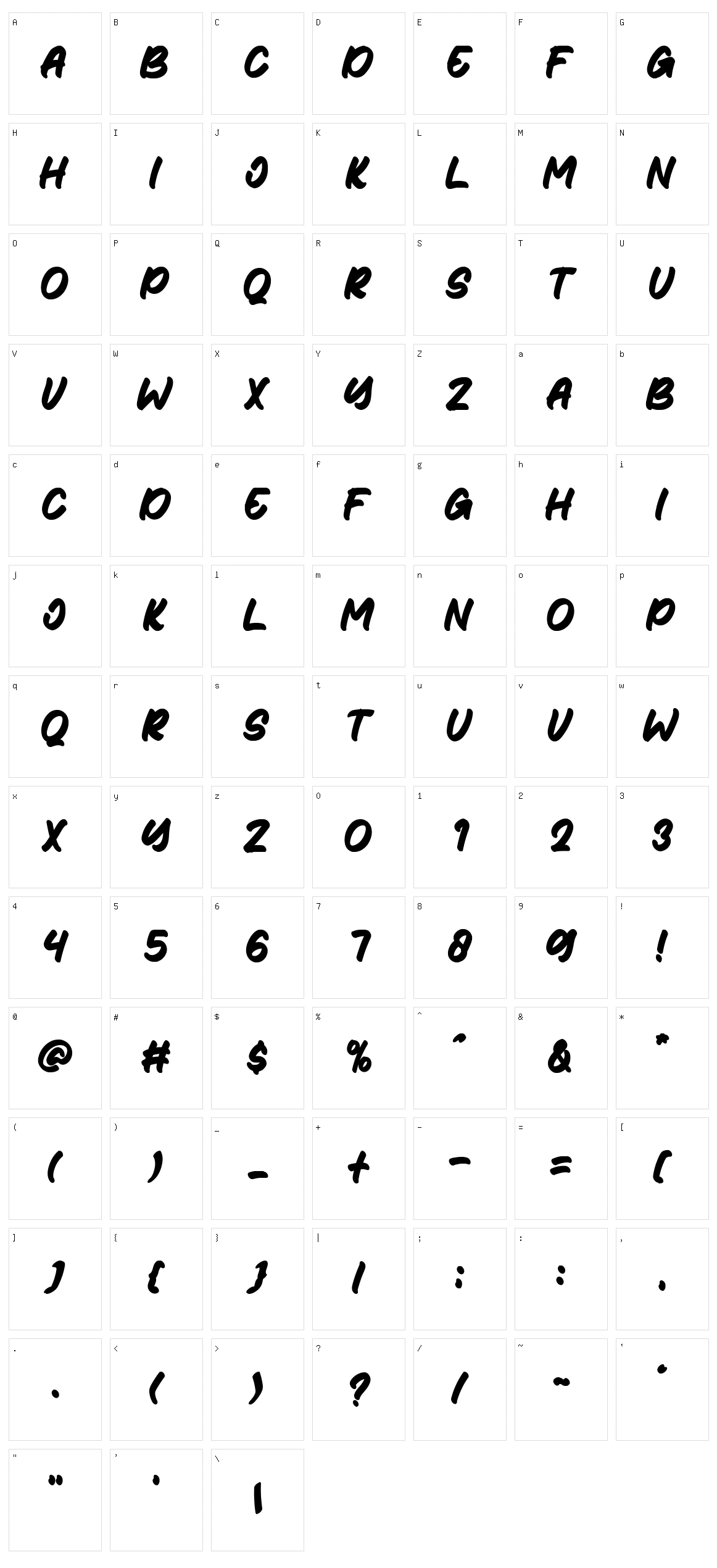 Retrophile Character Set