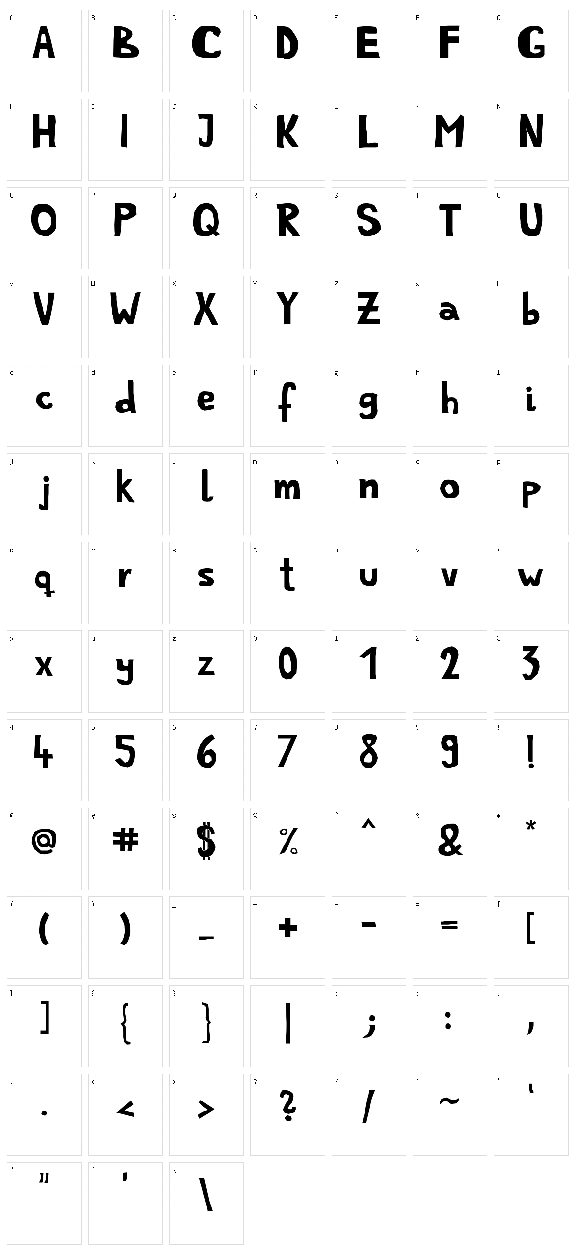 Simple Life Character Set