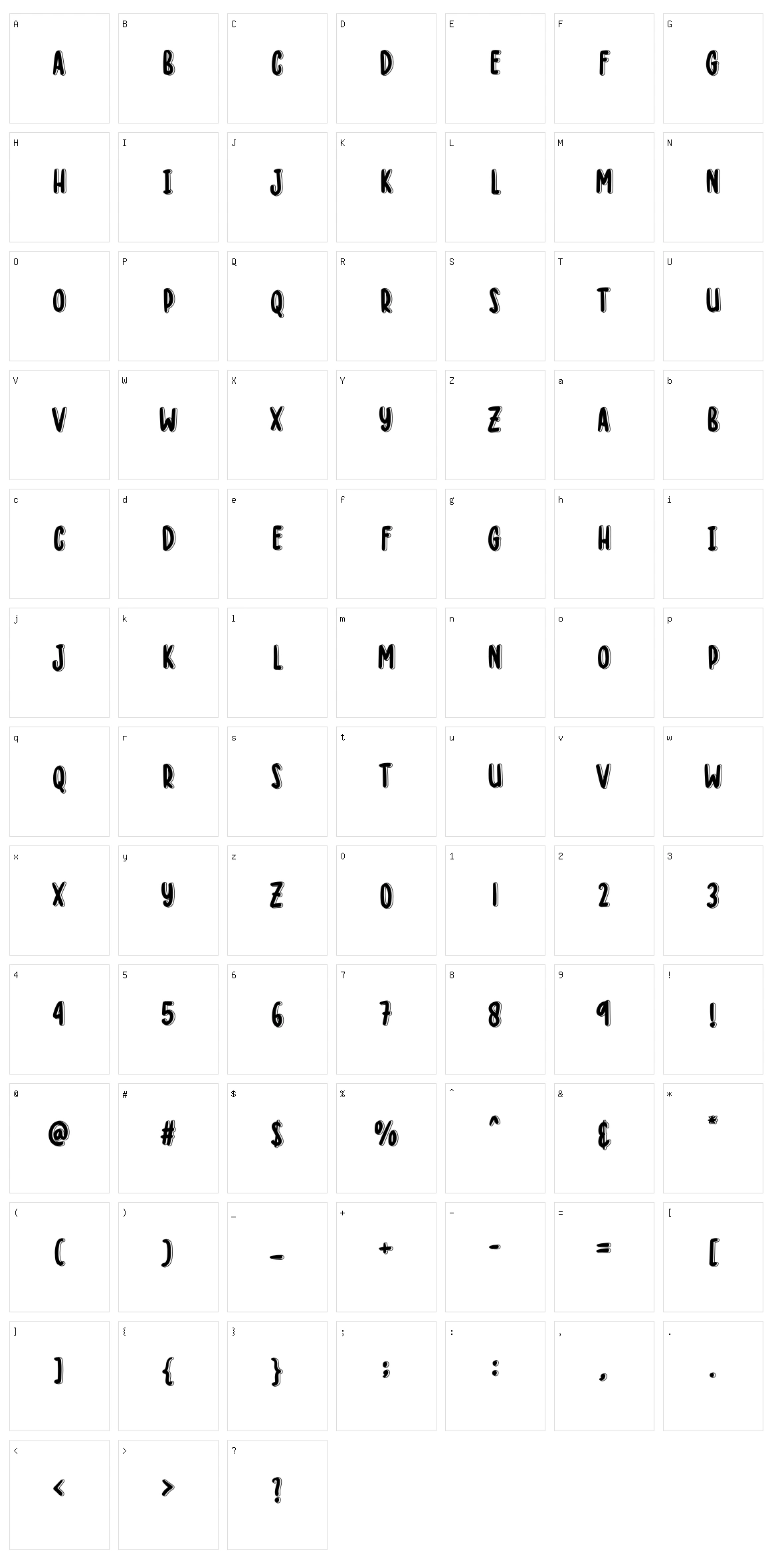 Welcome Home Character Set