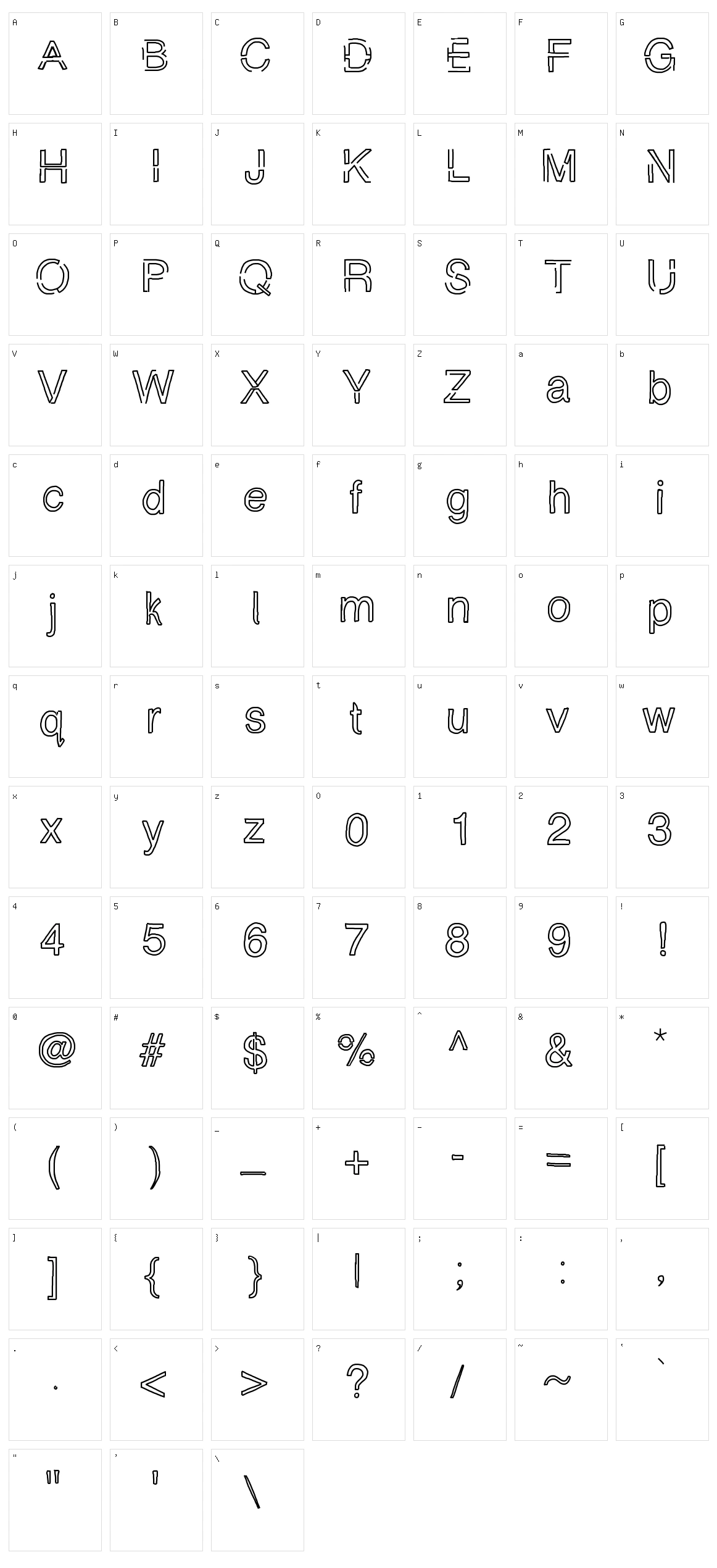 Simply Chalky Character Set