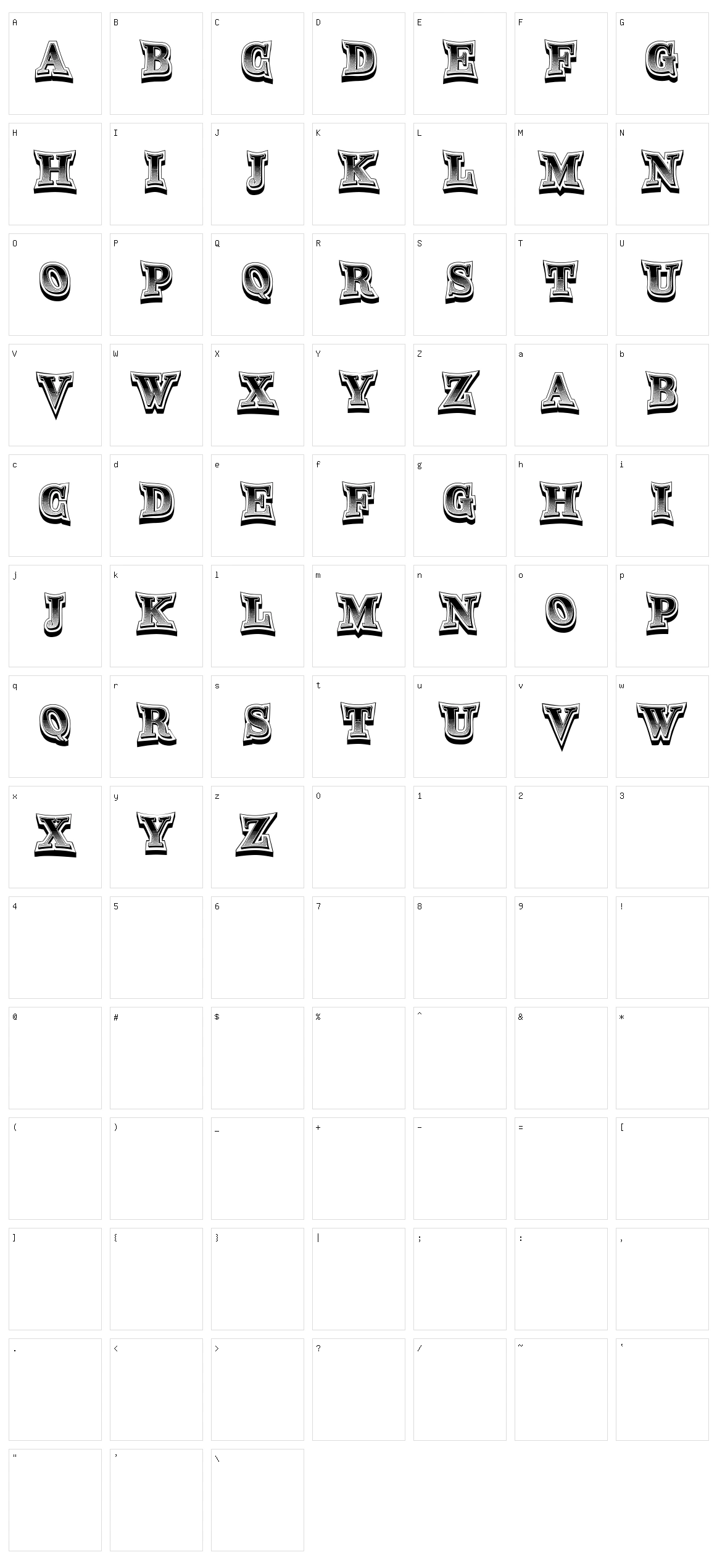 Slang Character Set