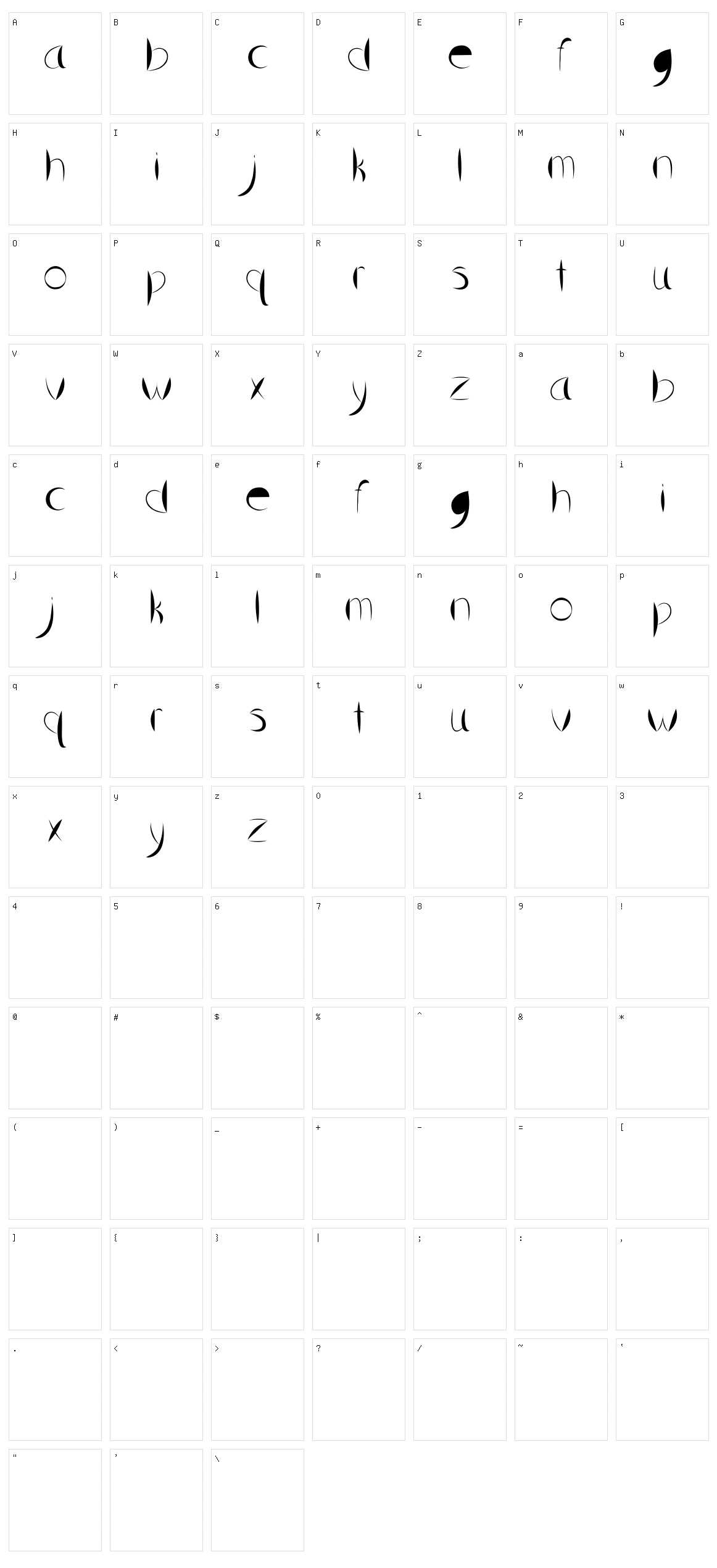 Slice And Dice Character Set