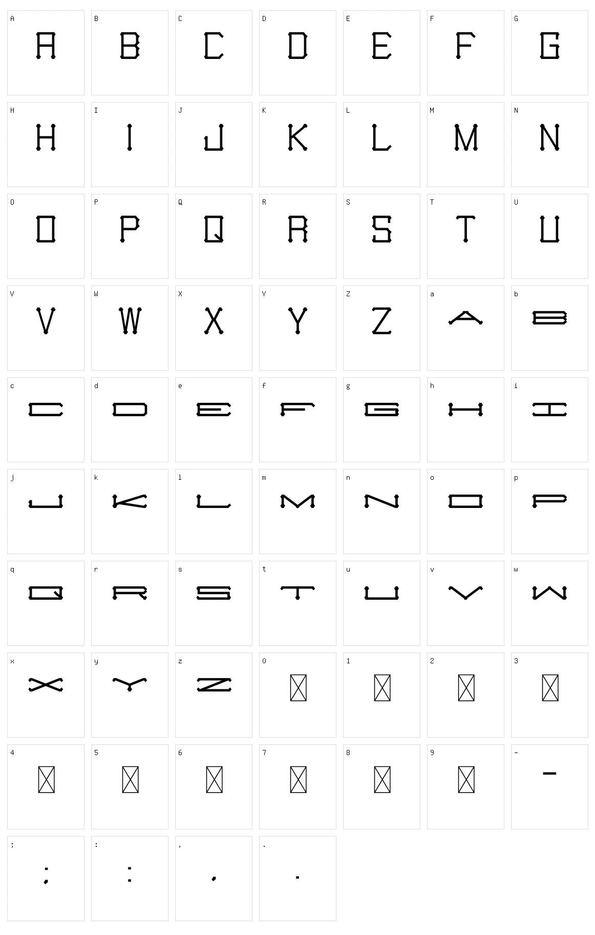 Slugger Monogram Character Set