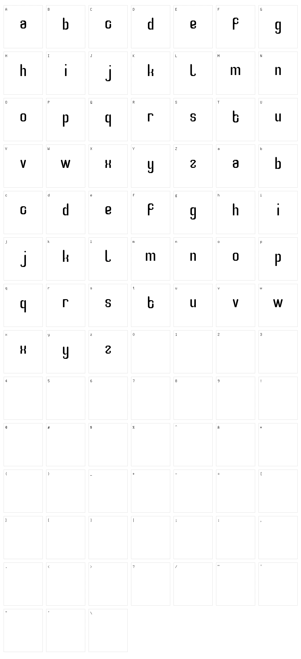 Smart Watch Character Set