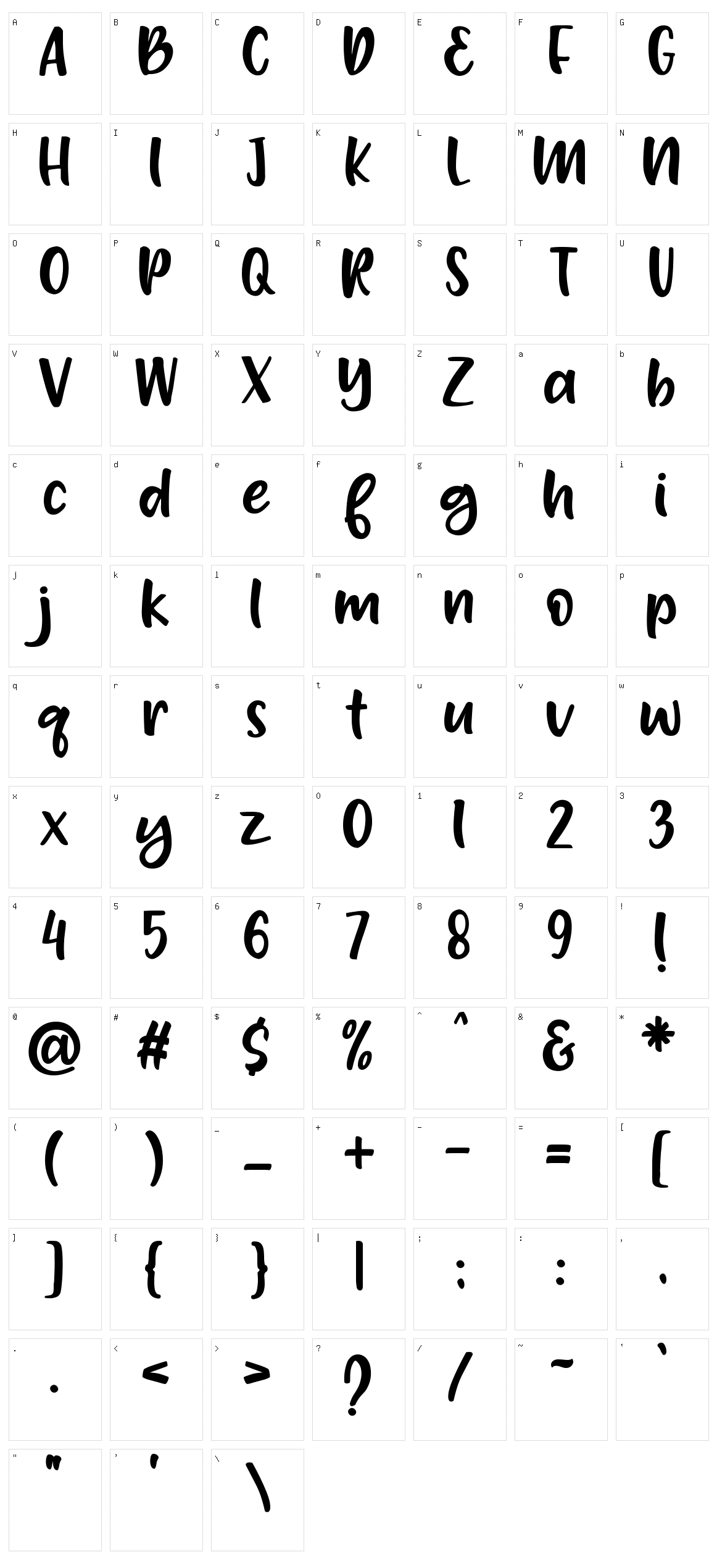Hay Billy Character Set