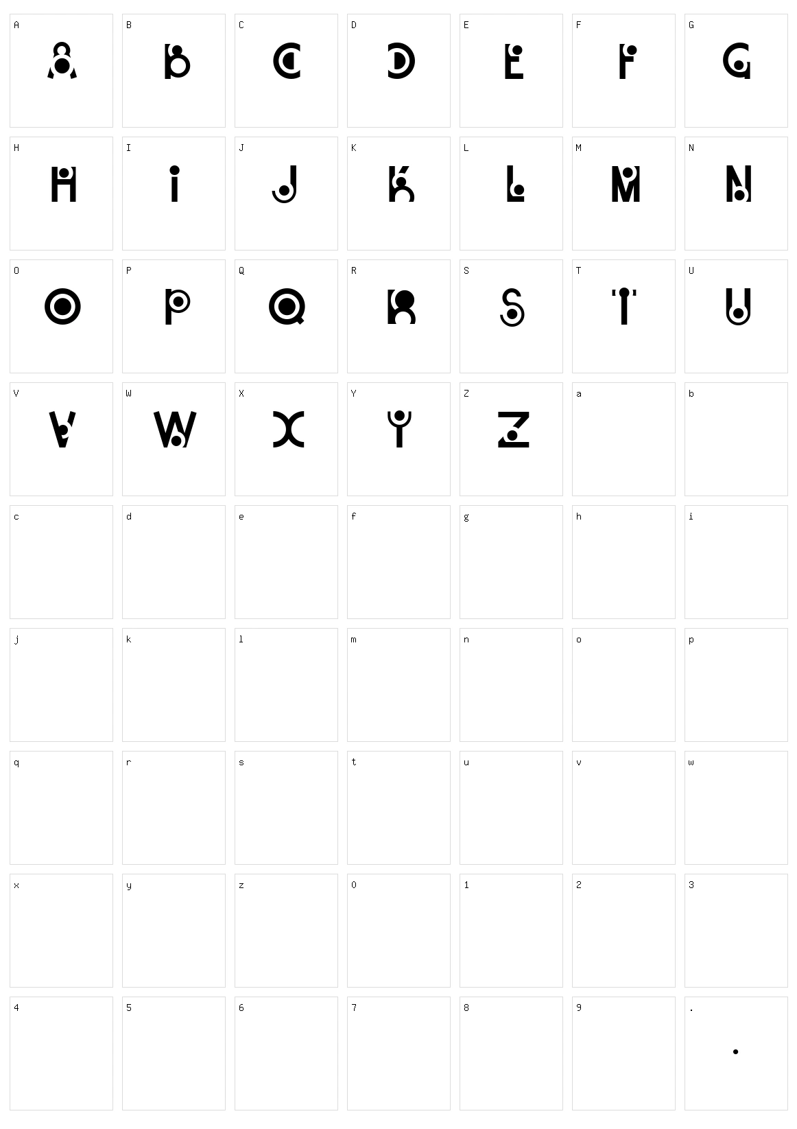 Snail Character Set