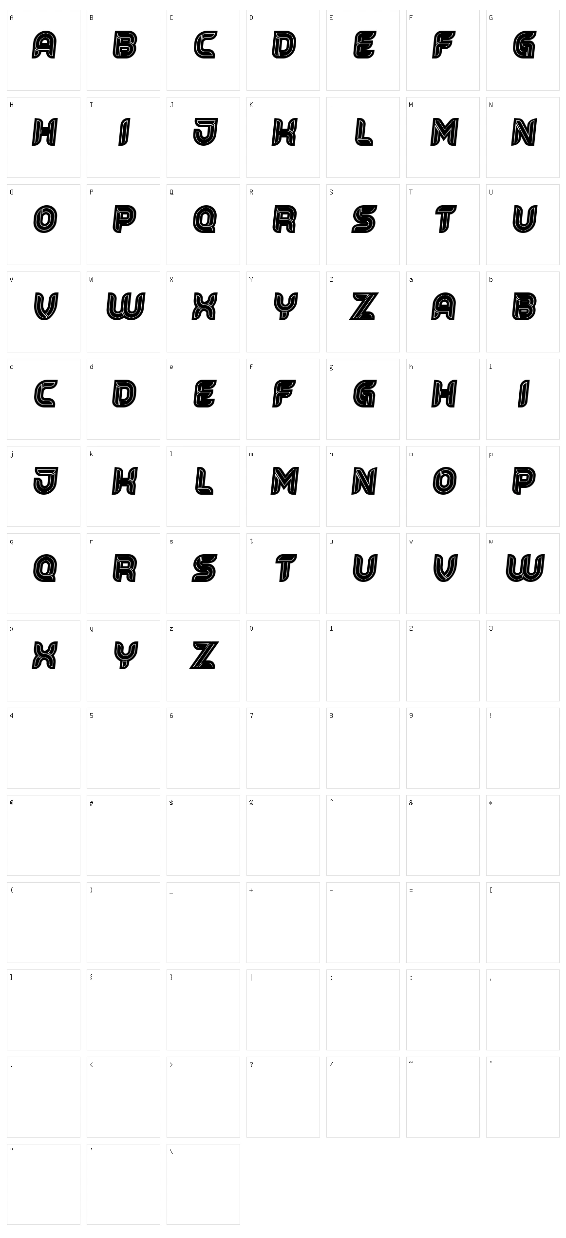 Speed Character Set