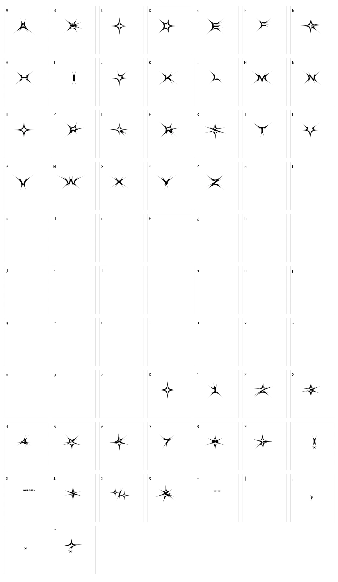 Spike Character Set