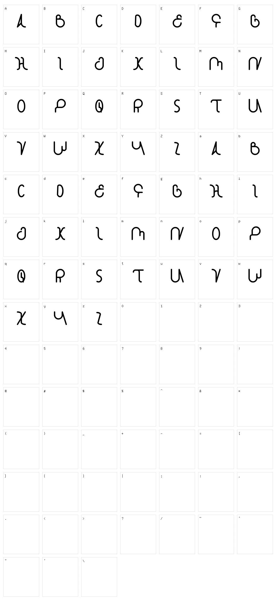 Star Constellation Character Set