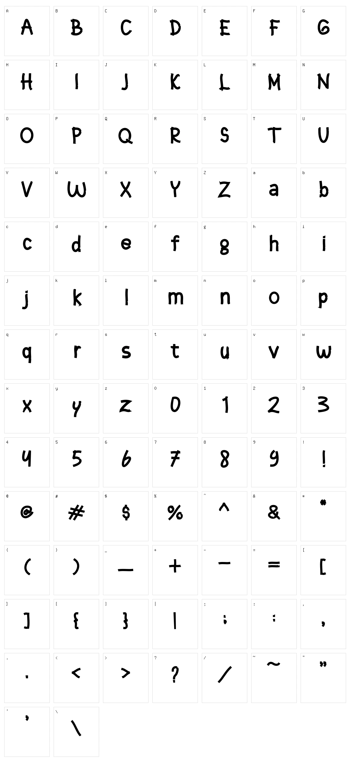 Stars Mounth Character Set