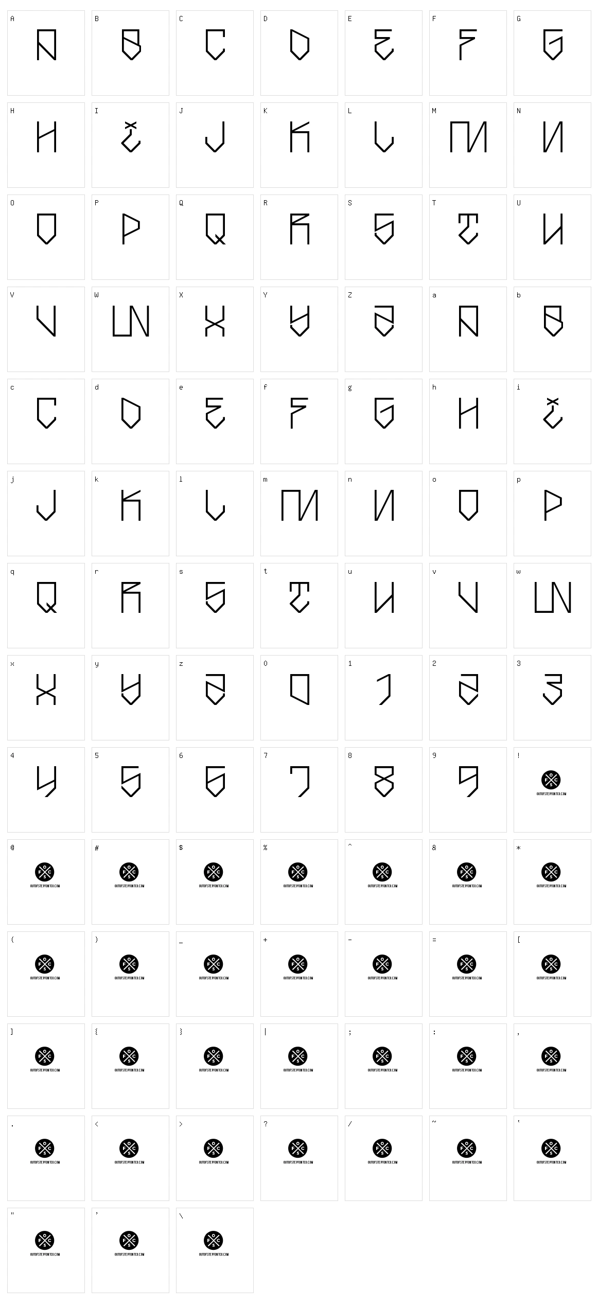 Strike Back Character Set