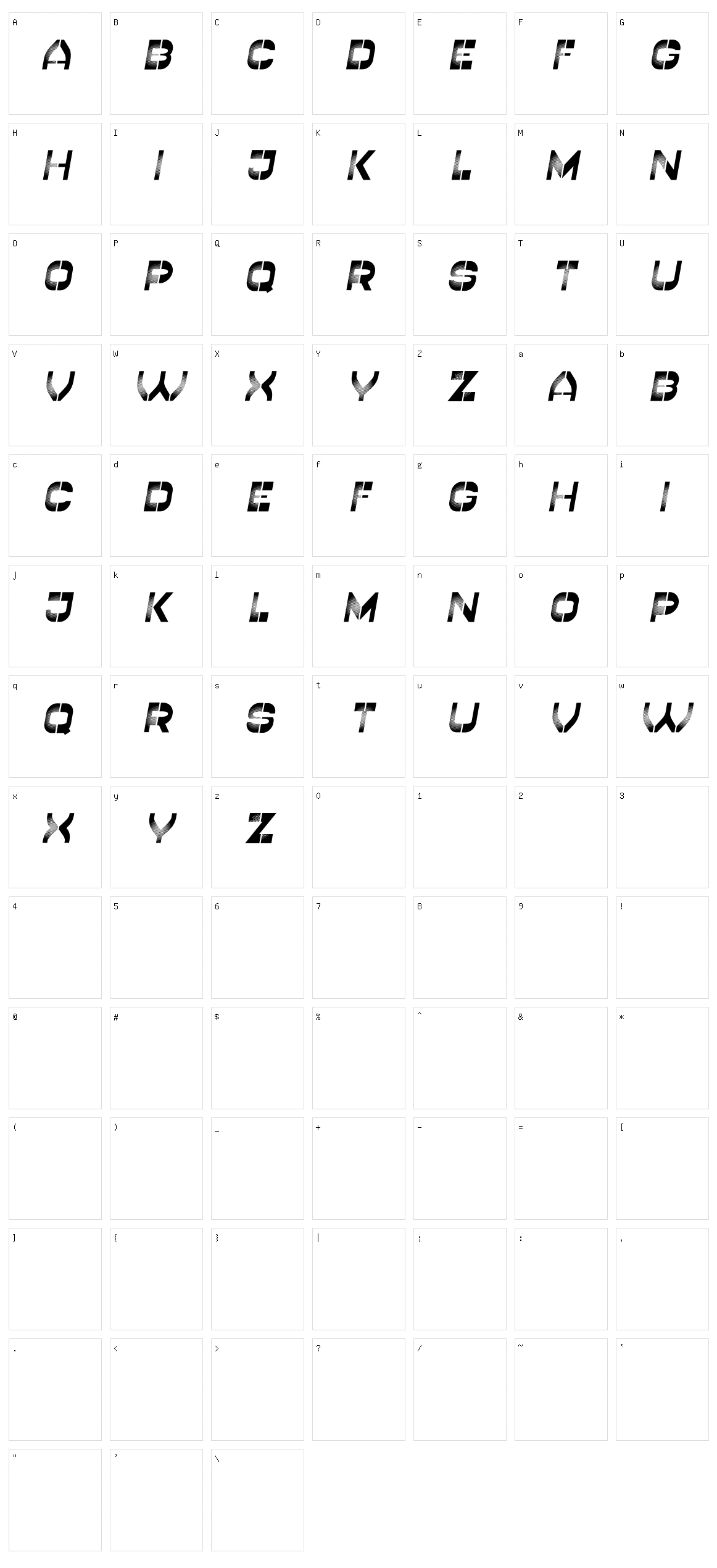 Studio Character Set