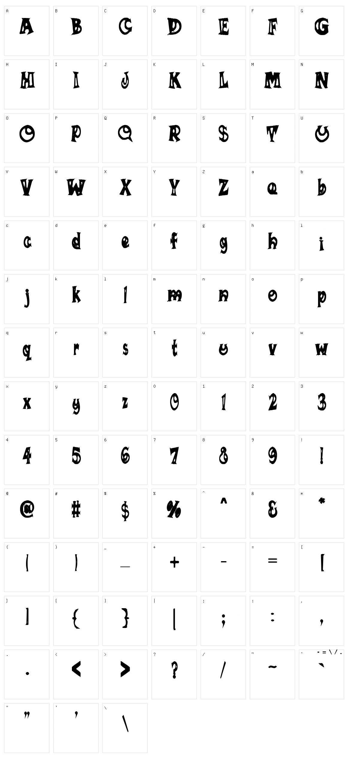 Sumananki Character Set
