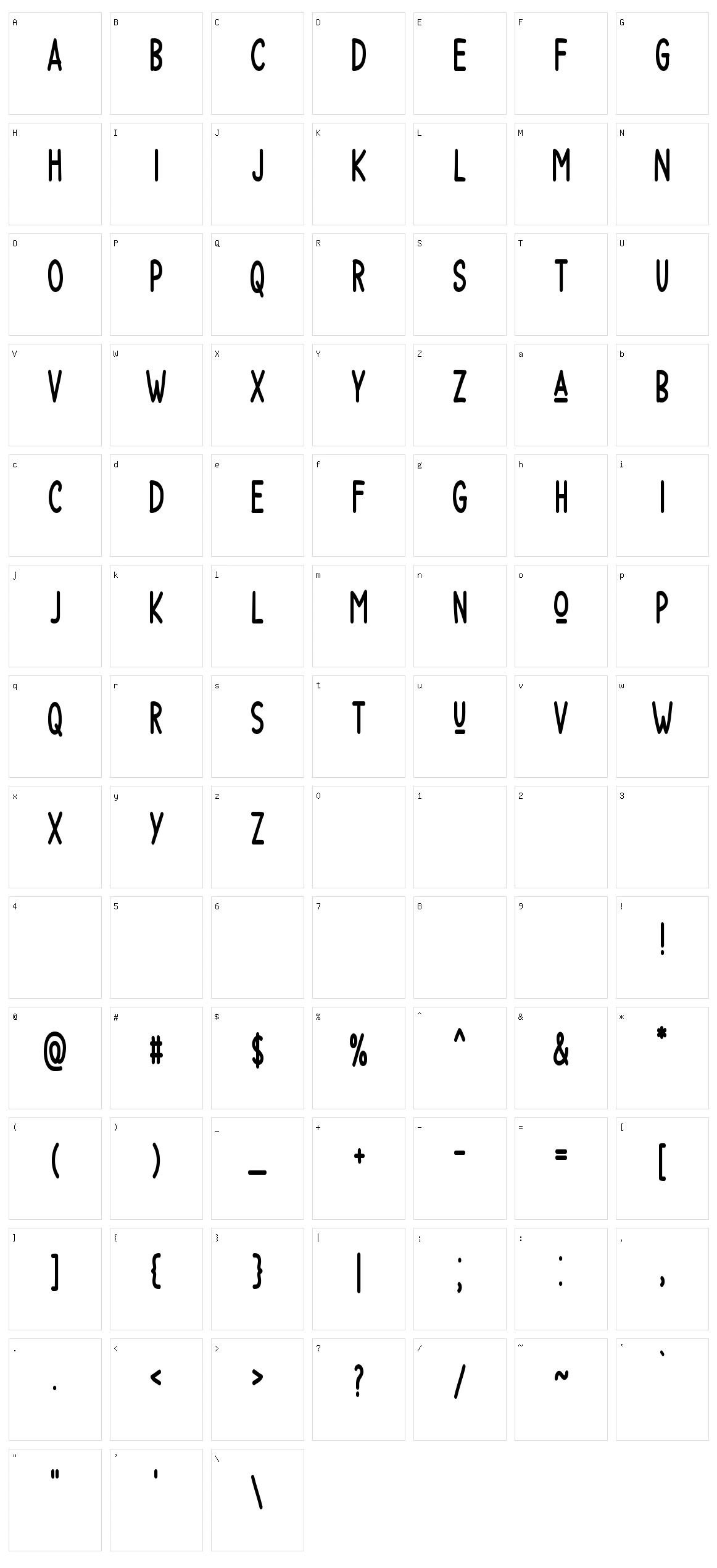 Summer Fable Character Set