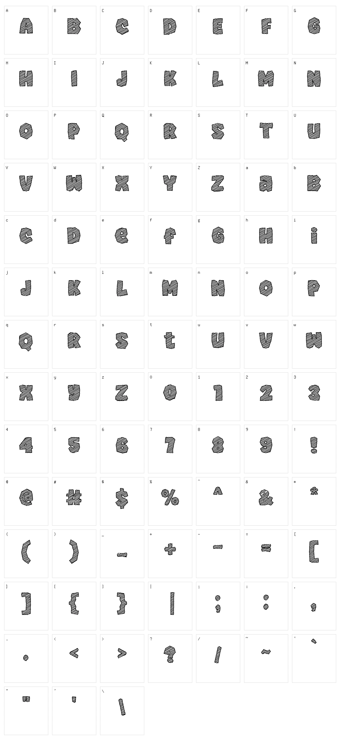 Super Pencil Character Set