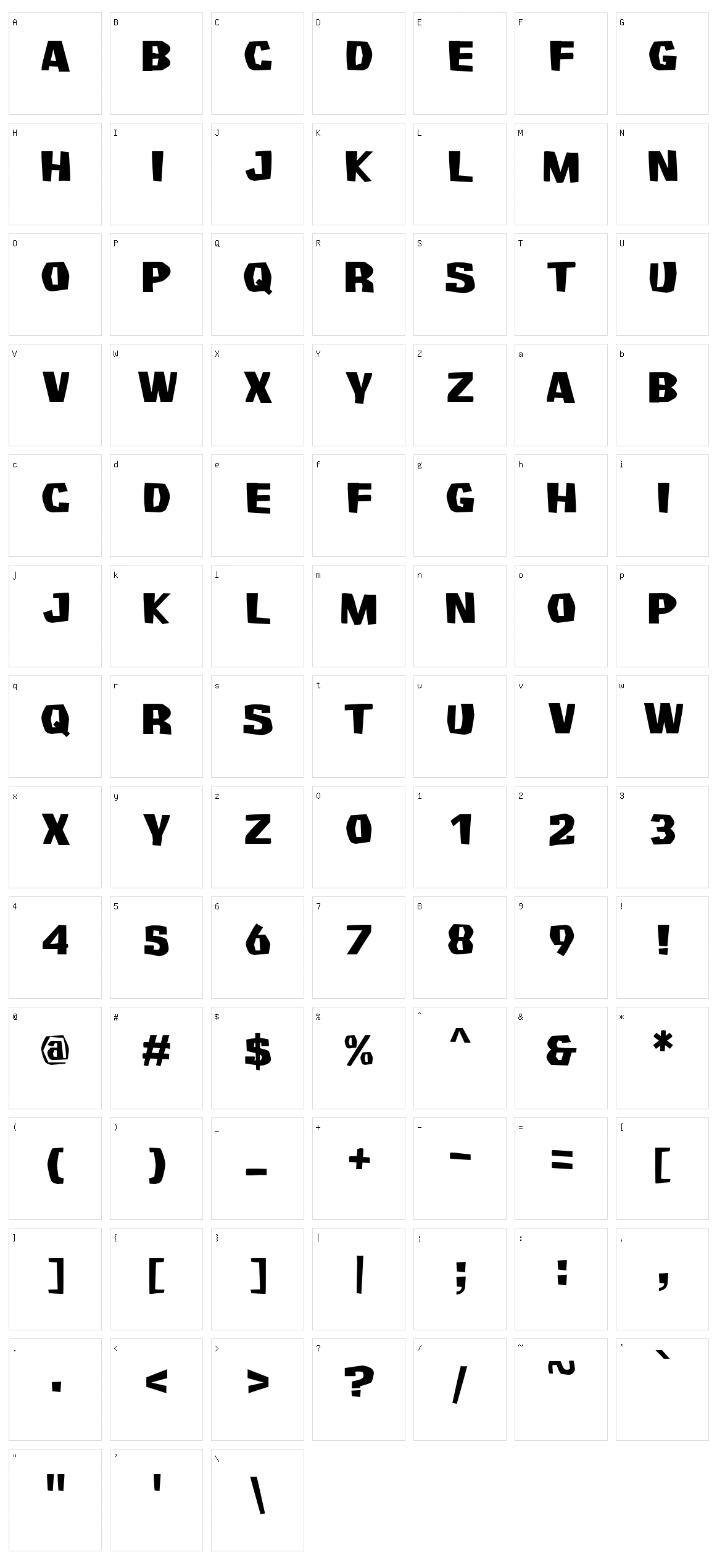 Survivant Character Set