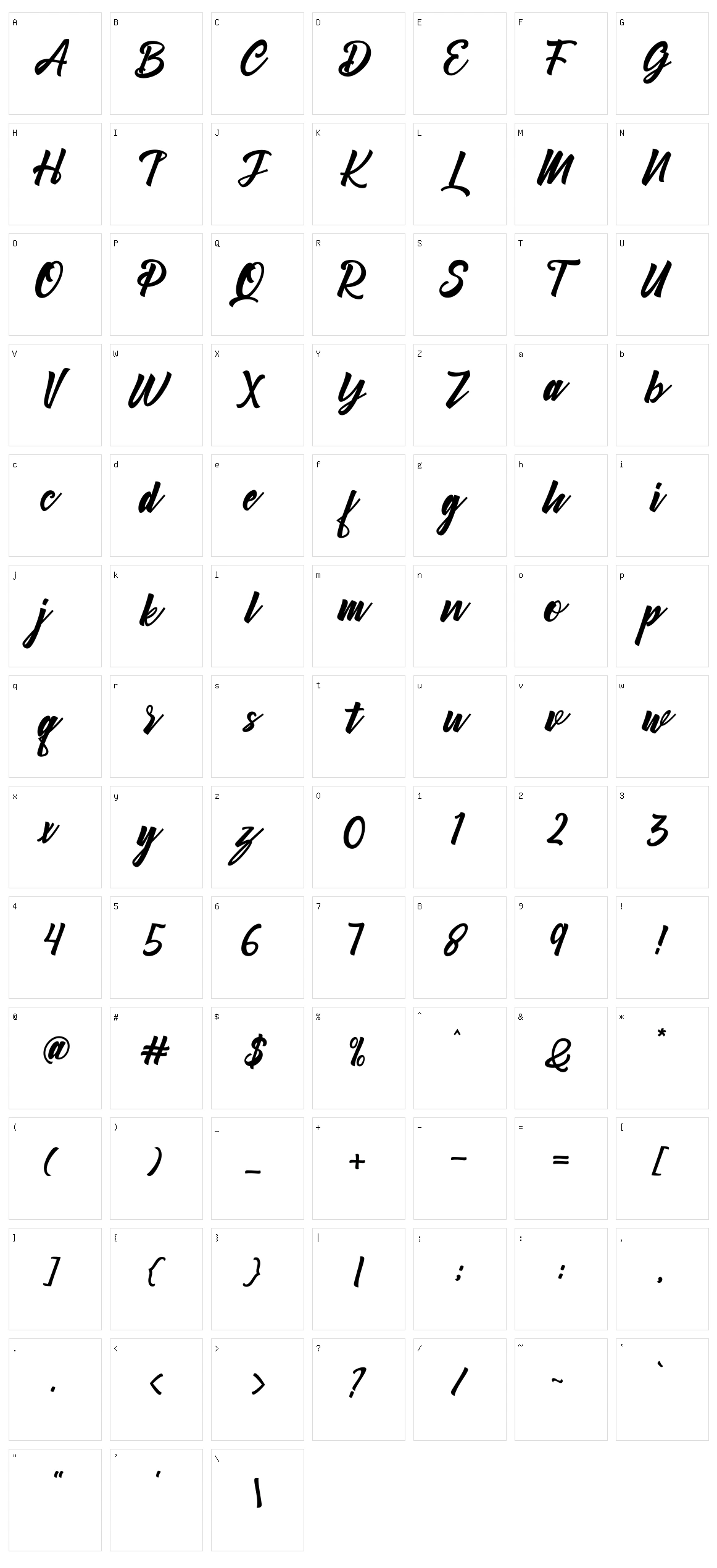 Cambridge Character Set