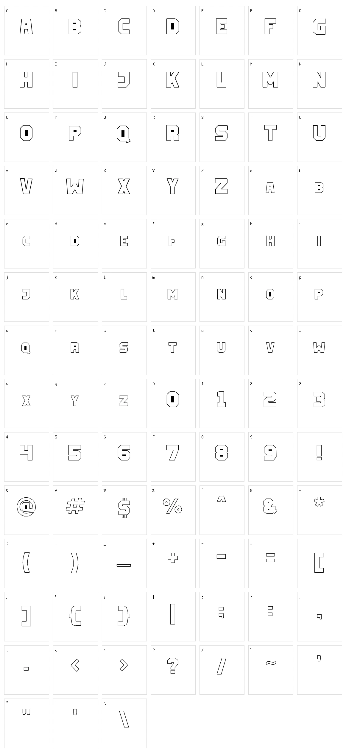 Tape Art Character Set