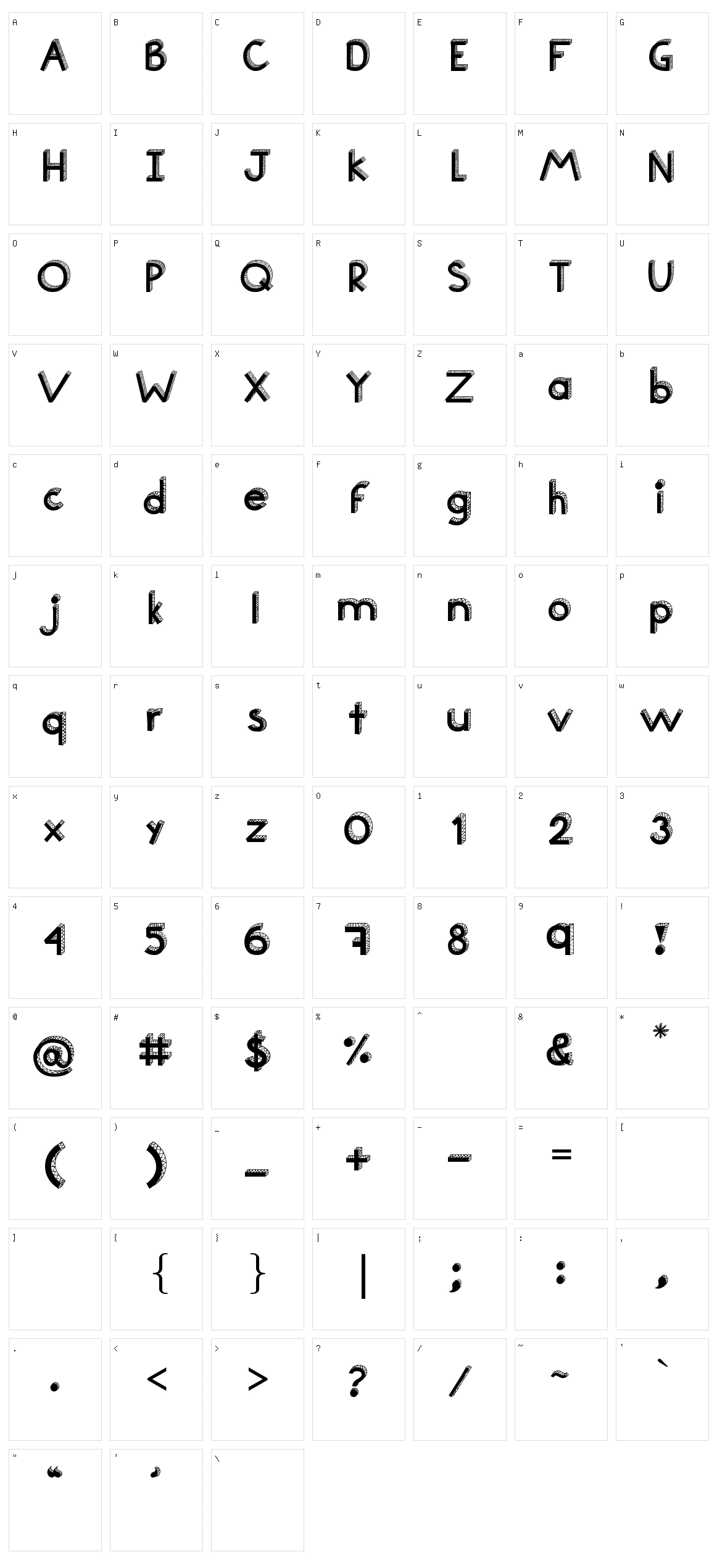 Teen Character Set