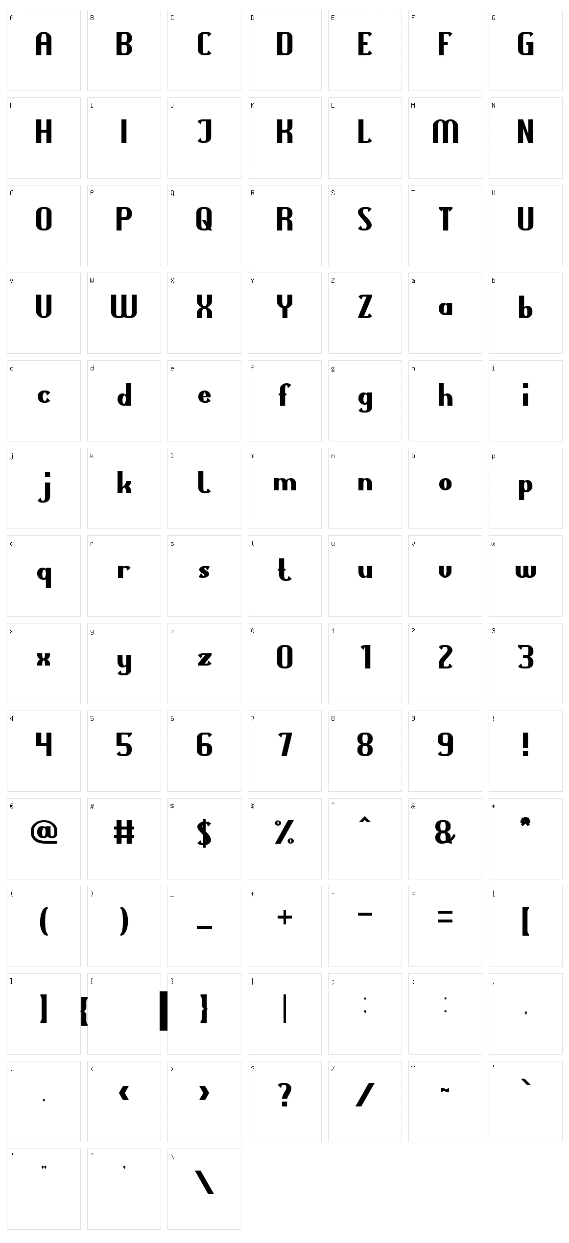 Teleport Machine Character Set