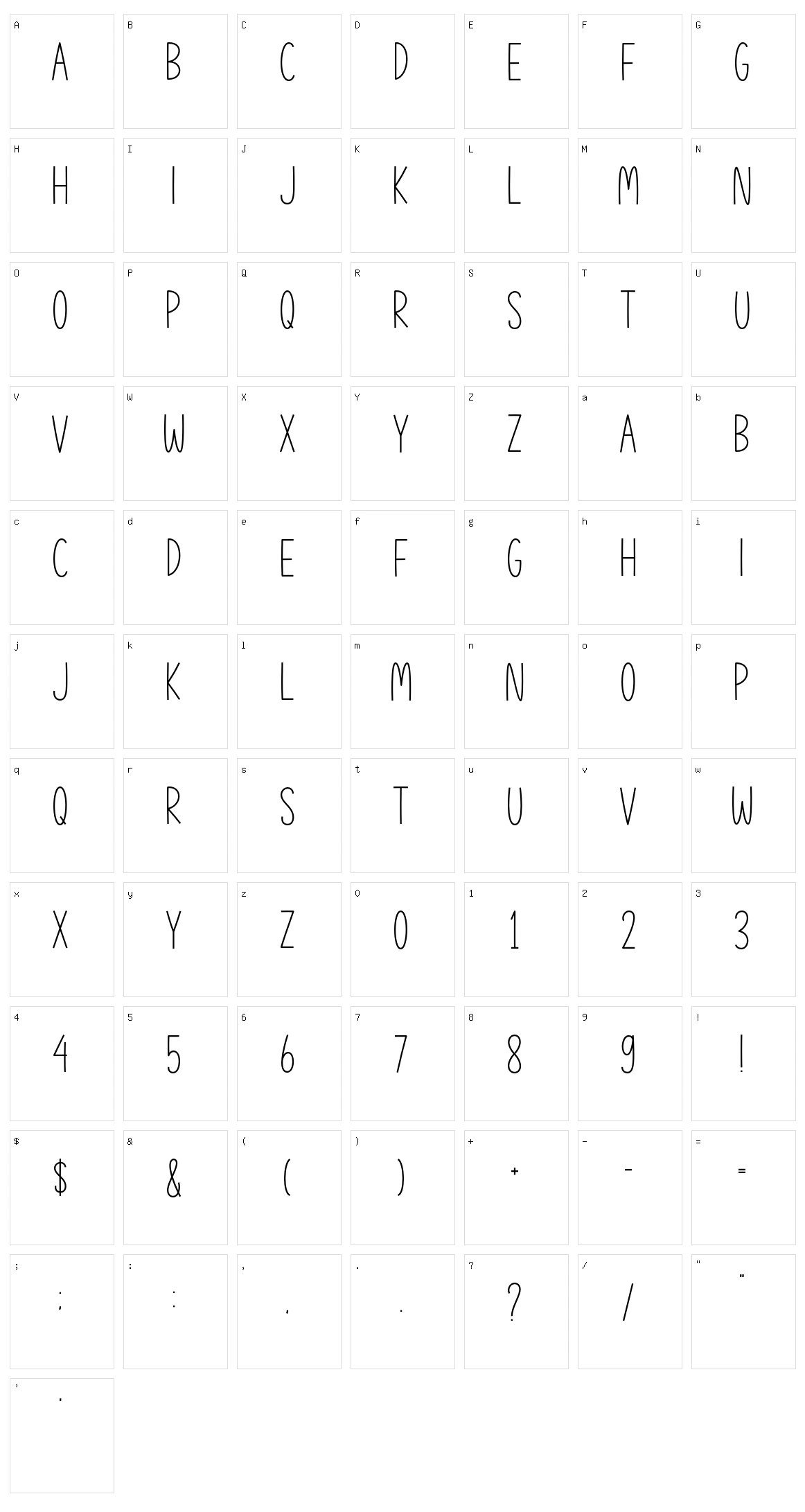 Thanks Farmhouse Character Set