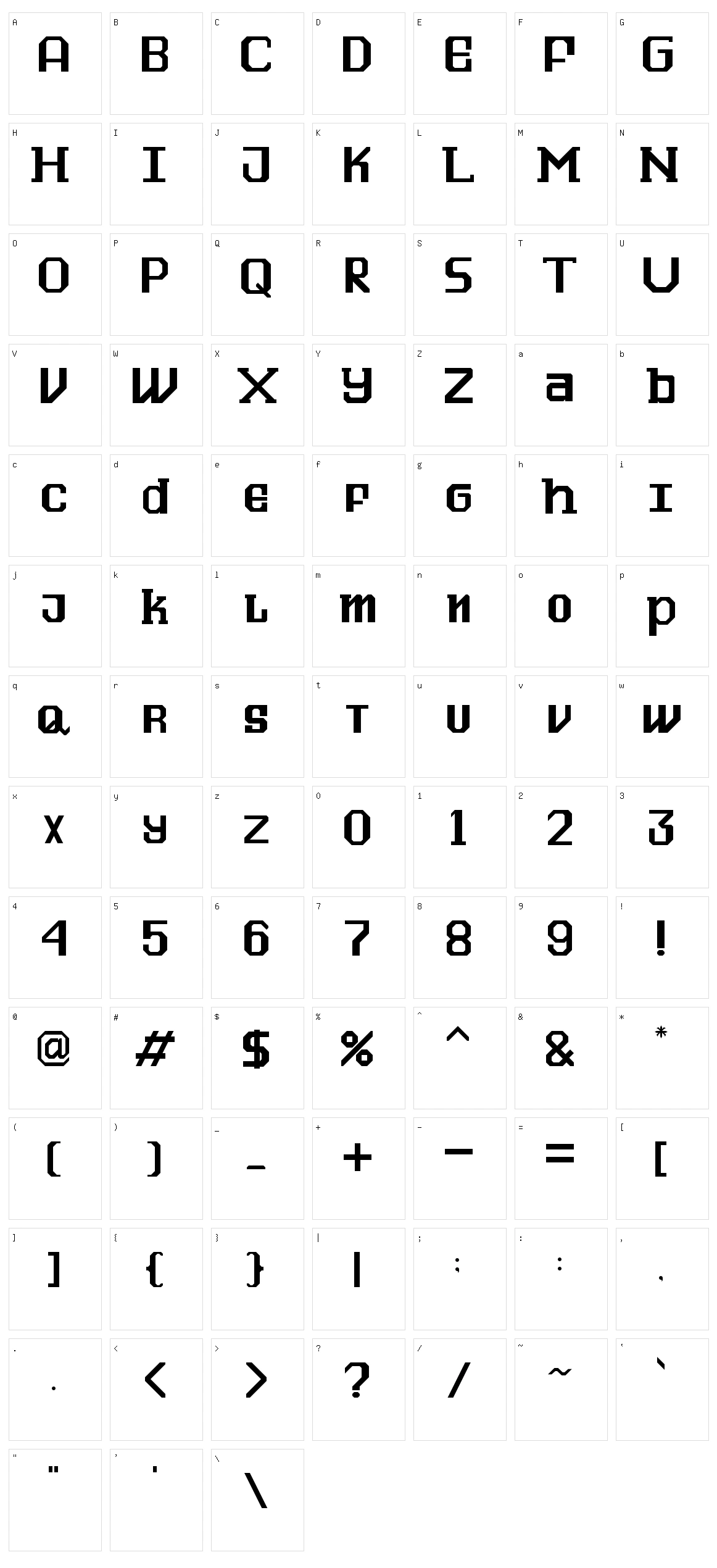 The Futien Character Set