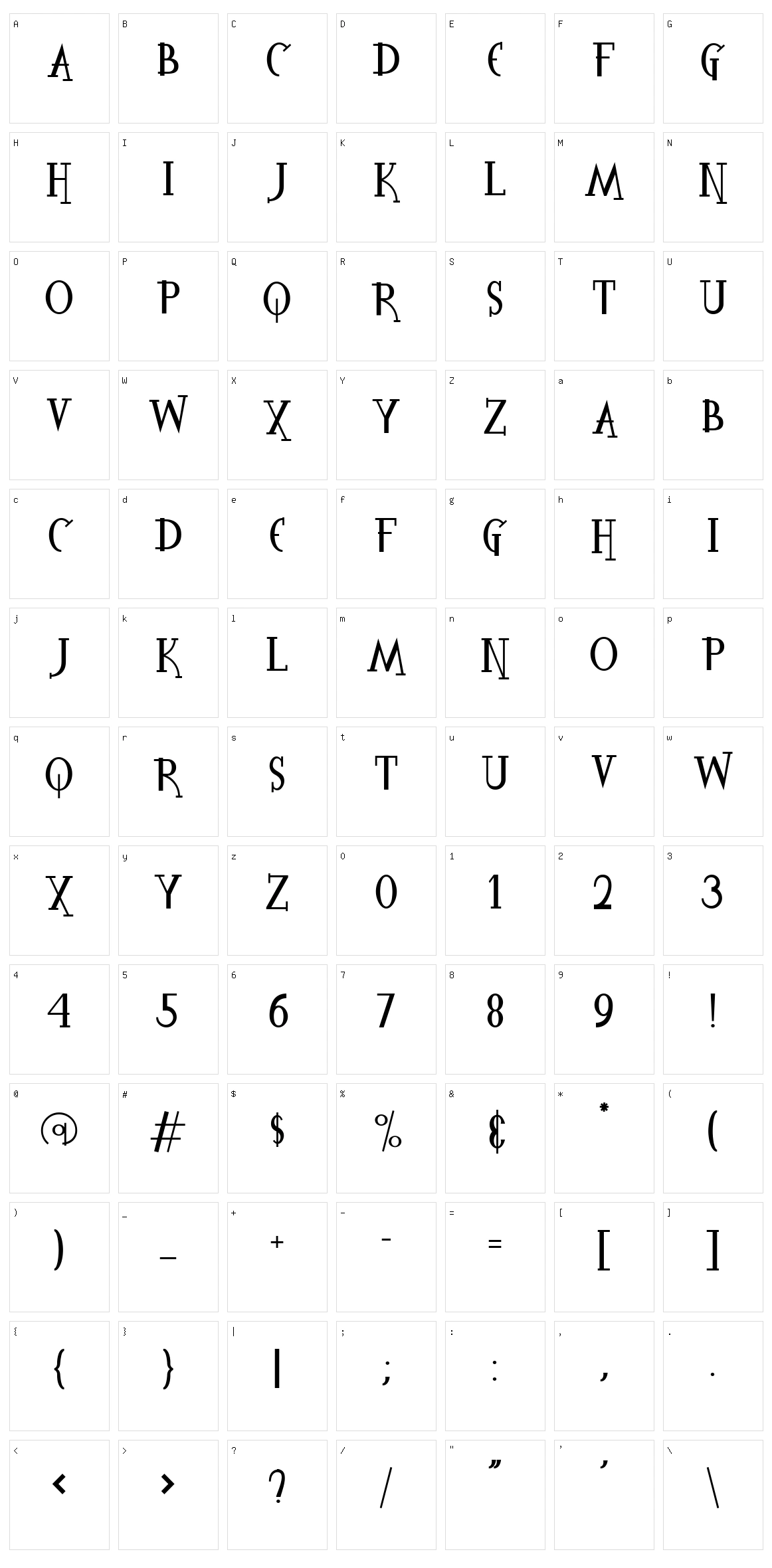 The Spooky Time Character Set