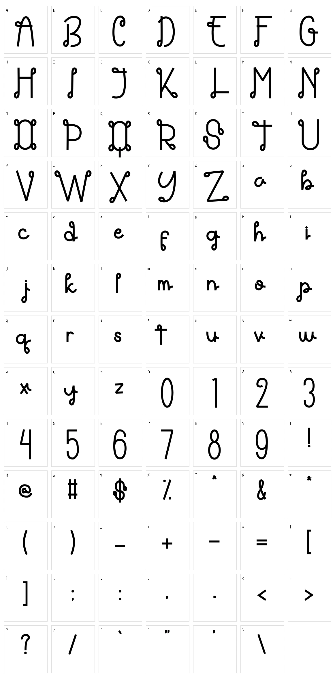 Themarie Character Set