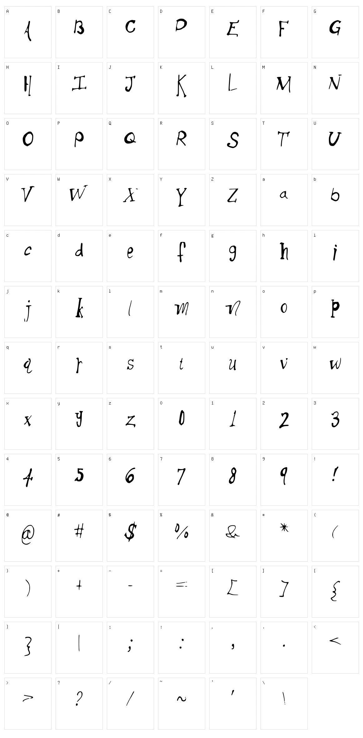 Thick Side Character Set