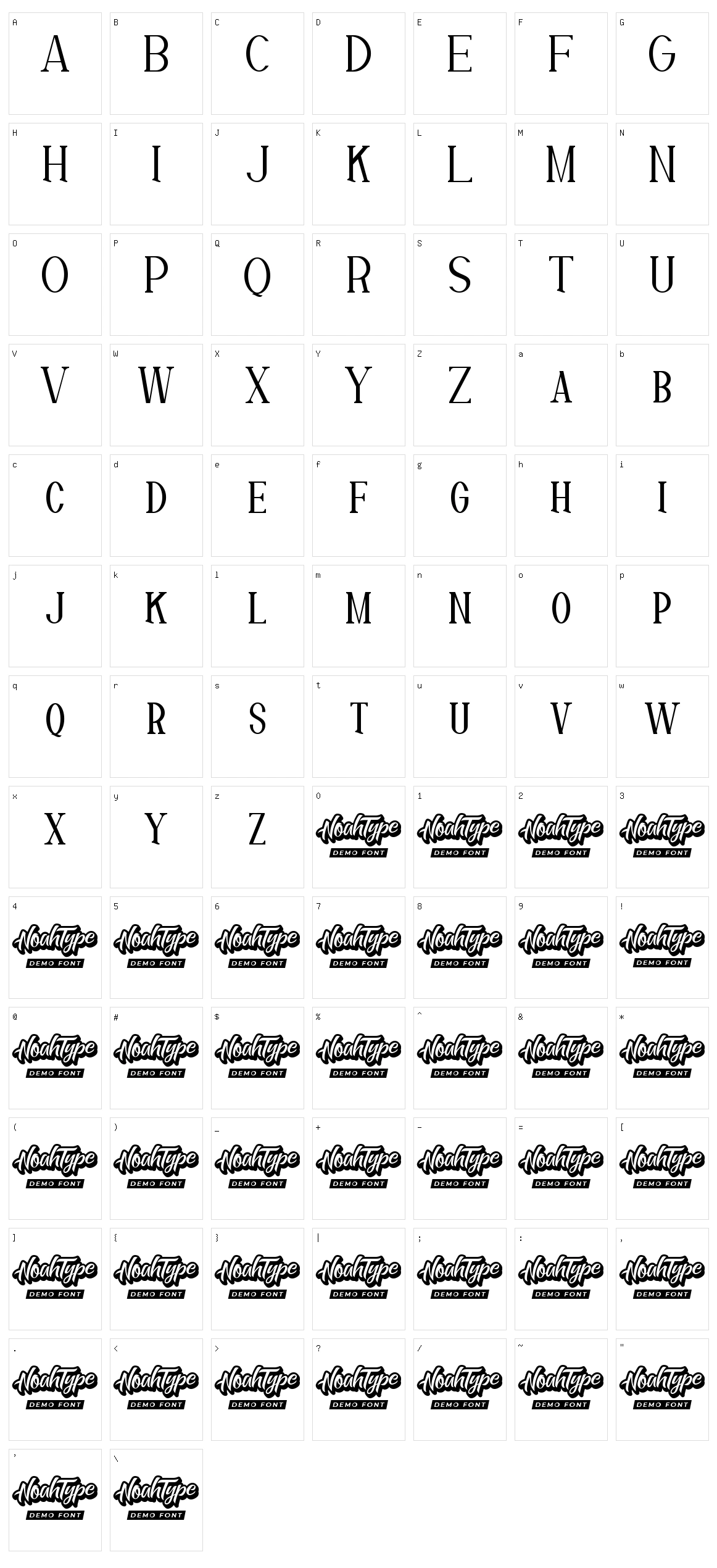 Thomson Character Set