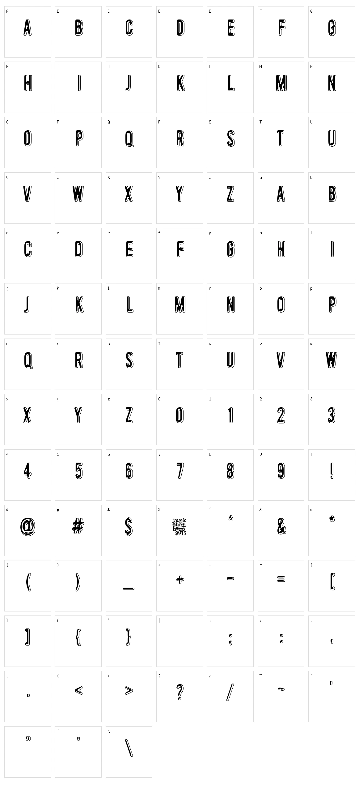 Toinen tammikuu Character Set