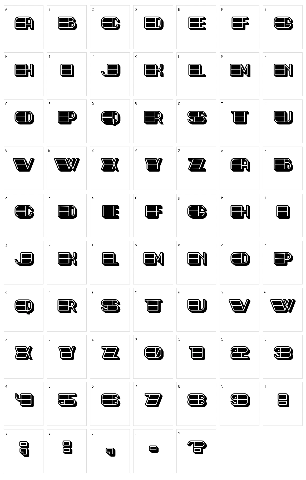 Toledo Character Set
